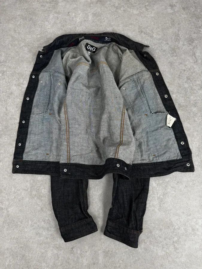 Dolce & Gabbana 2000s Dolce & Gabbana Navy Raw Denim Jacket Size US M / EU 48-50 / 2 - 7 Thumbnail