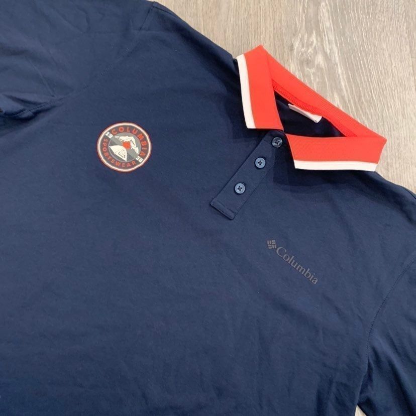 Columbia Columbia Blue Athletic Polo Men XL Bin N-8 Size US XL / EU 56 / 4 - 2 Thumbnail