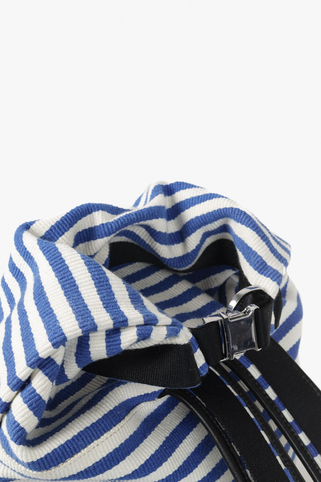 WANT Les Essentiels Want Les Essentiels Blue and White Striped Backpack Size ONE SIZE - 13 Thumbnail