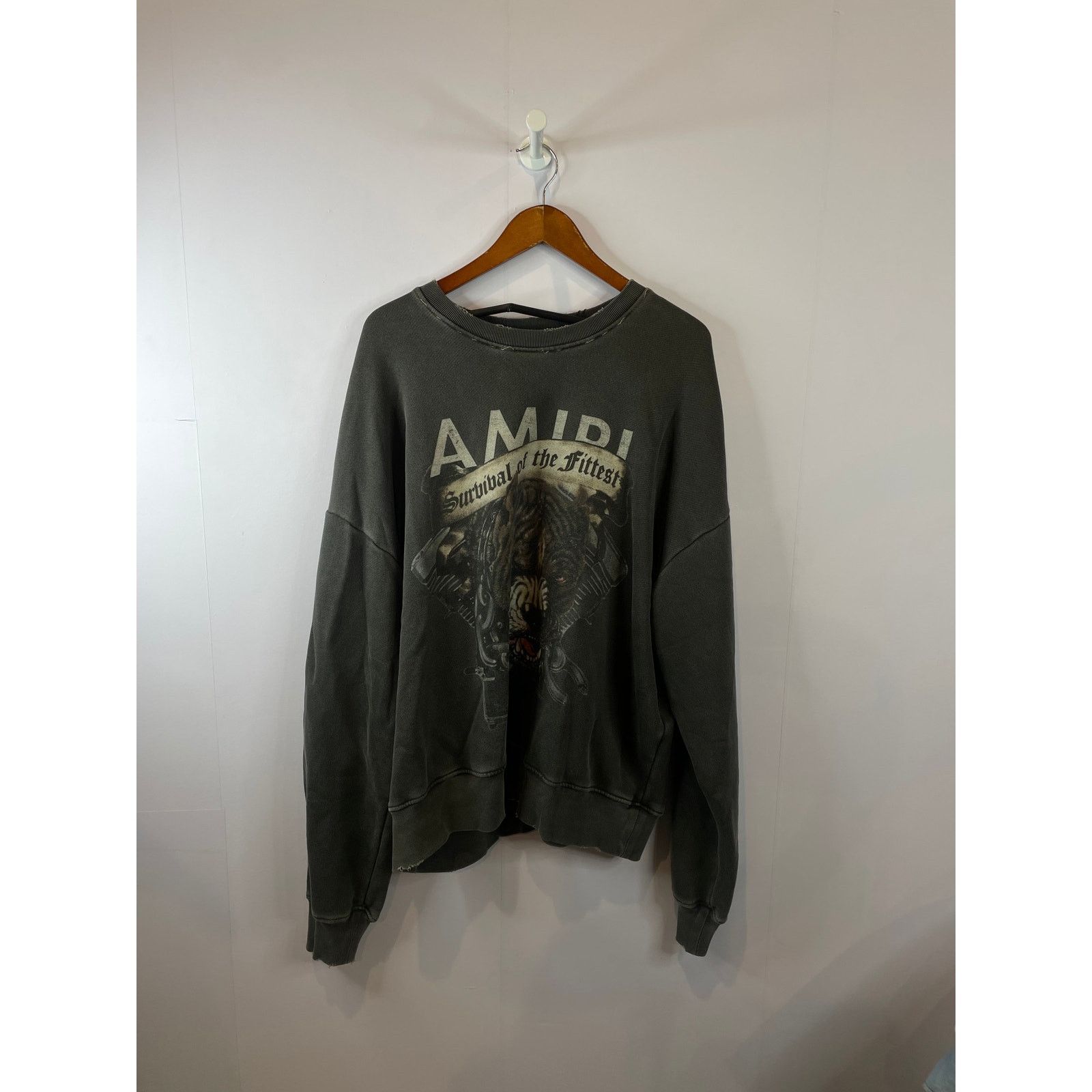 Amiri Crewneck Amiri Survival Of The Fittest Sweatshirt T-shirt