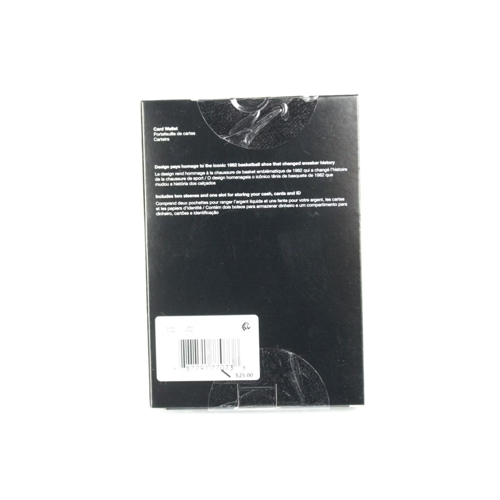 Nike Nike Air Force 1 Card Wallet Iconic 1982 One Sleeve Three Card Slots White Blue Mens Wallet Size ONE SIZE - 3 Thumbnail