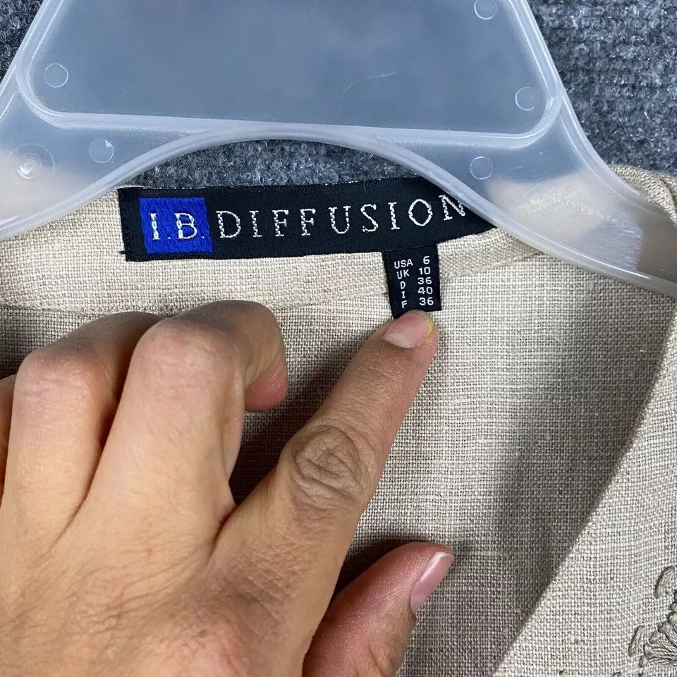 Other I.B. Diffusion Top Size 6 Button Up Women's Beige Adults Size M / US 6-8 / IT 42-44 - 4 Thumbnail