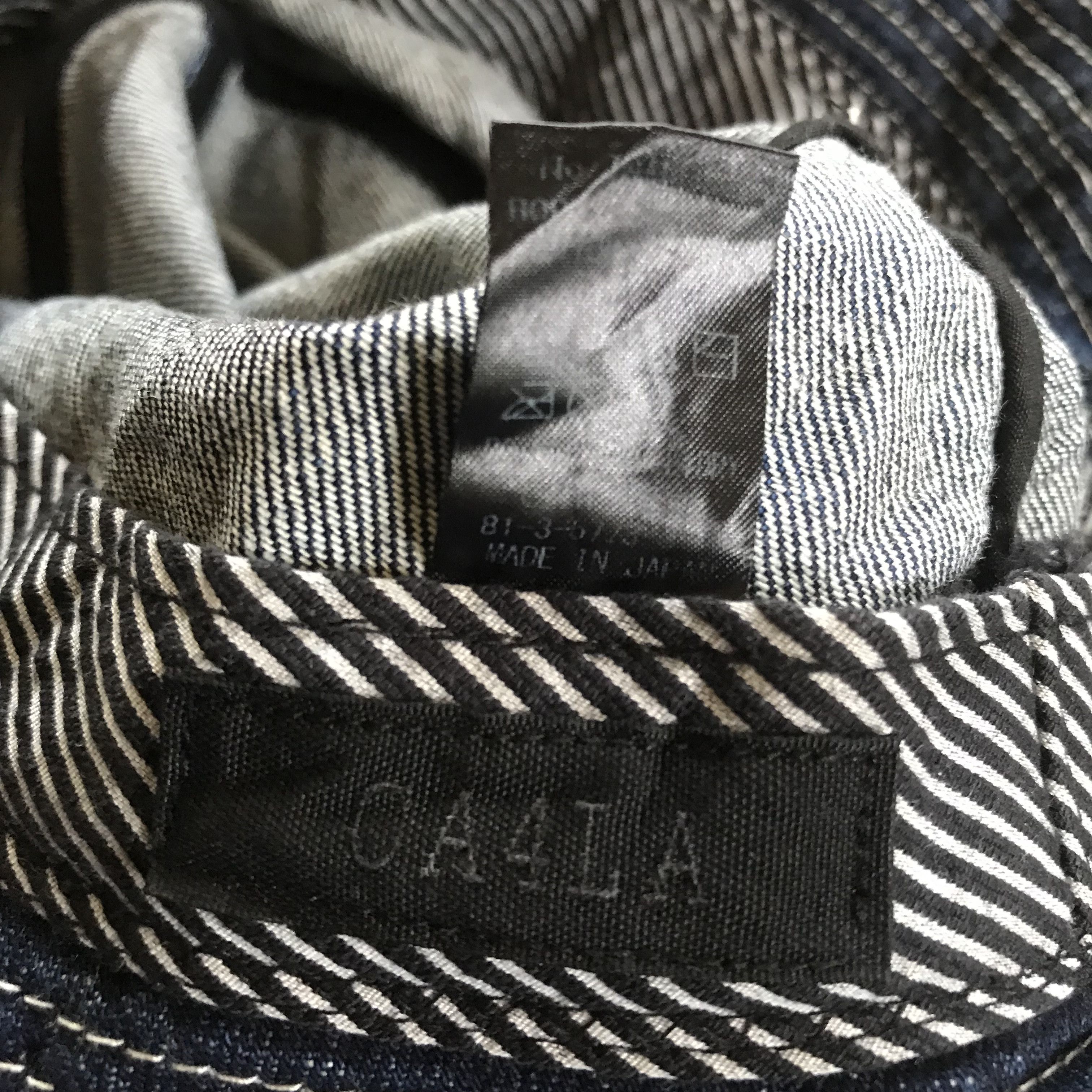 Blue Blue Japan CA4LA Distressed Denim Bucket Hat Made in Japan Size ONE SIZE - 6 Thumbnail