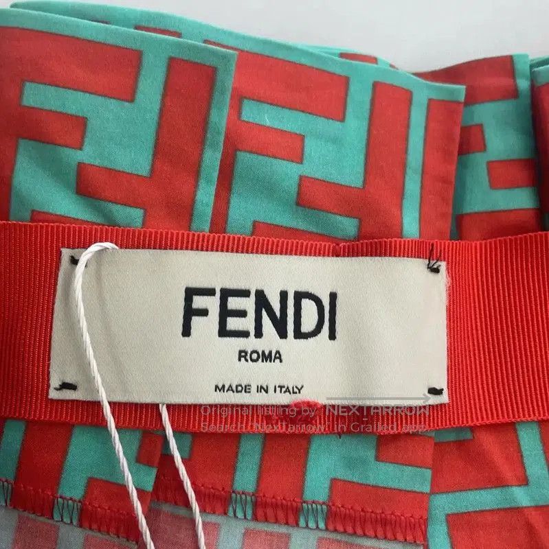 Fendi Fendi Colorful Cotton Midi Skirt for Women . Size 31" - 3 Thumbnail