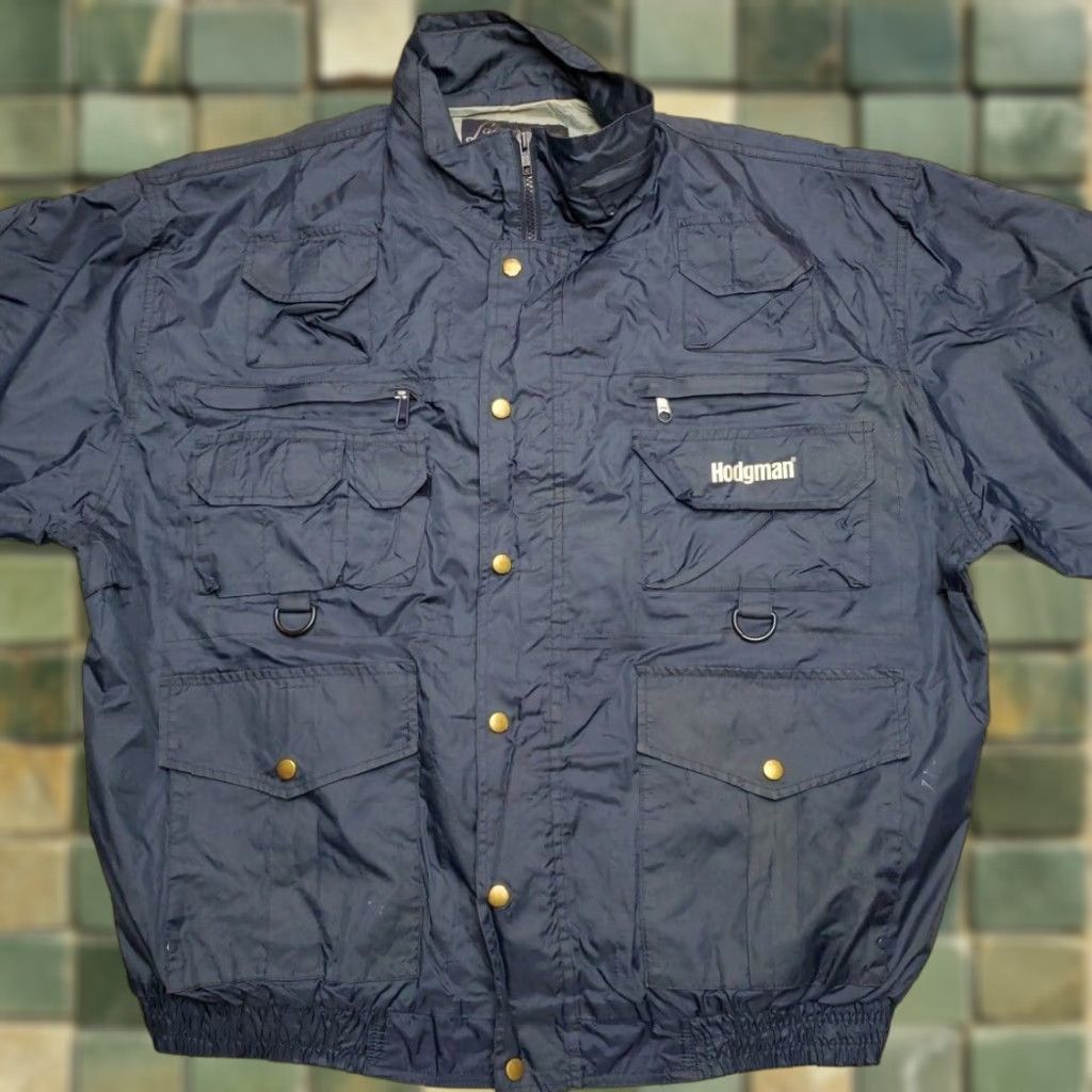 Vintage Hodgman Jacket MENS XXL Blue Waterproof Lake River Fishermans Fishing Rain Coat Size US XXL / EU 58 / 5 - 1 Thumbnail