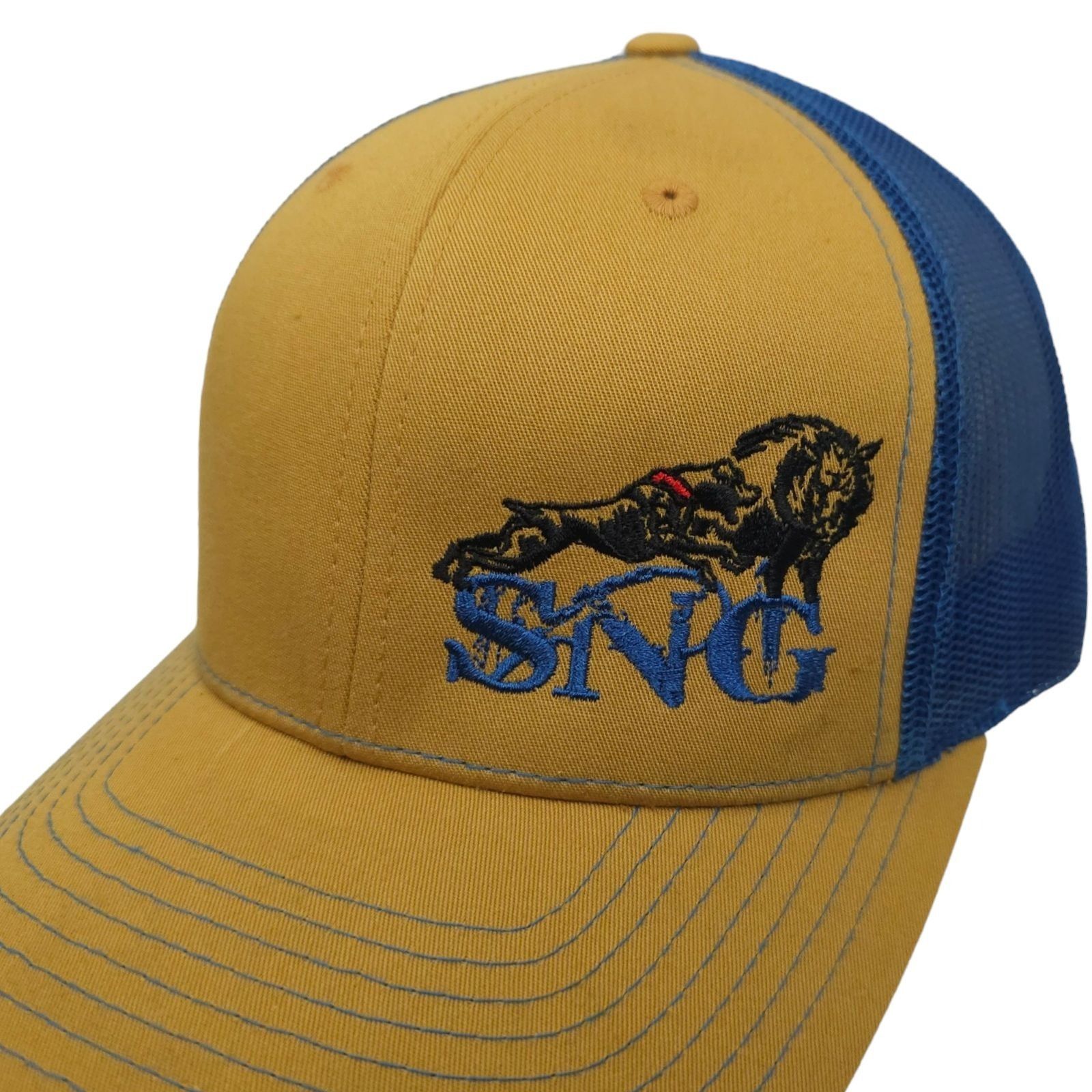 Richardson SNG Embroidered Logo Mesh Adjustable Snapback Cap Trucker Size ONE SIZE - 7 Thumbnail