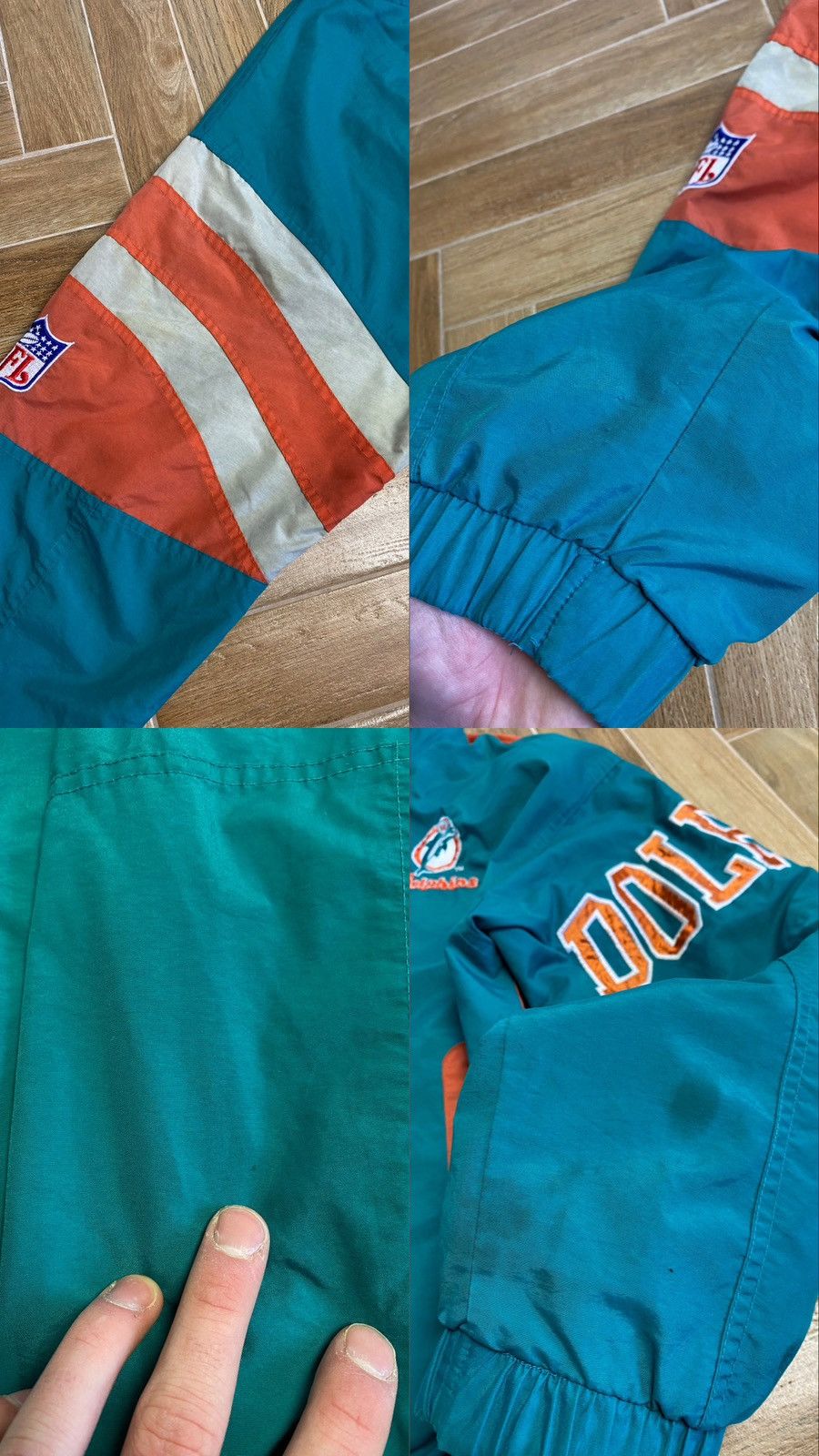 NFL × Starter × Vintage Vintage 90s Miami Dolphins Proline NFL Starter Jacket (L) Size US L / EU 52-54 / 3 - 9 Thumbnail