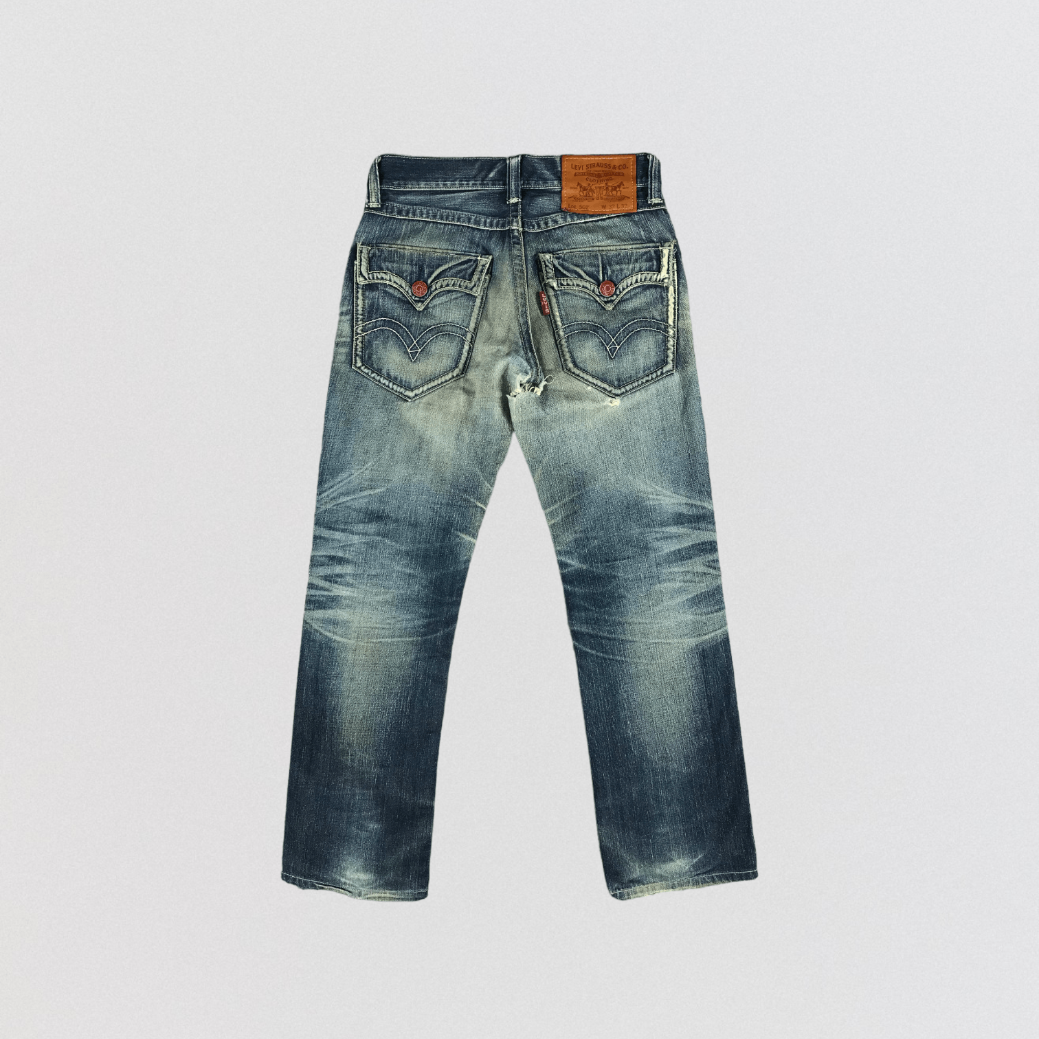 Levi's × Vintage 90s Vintage Blue Wash Levis 502 Jeans-JM2771 Size US 34 / EU 50 - 2 Thumbnail