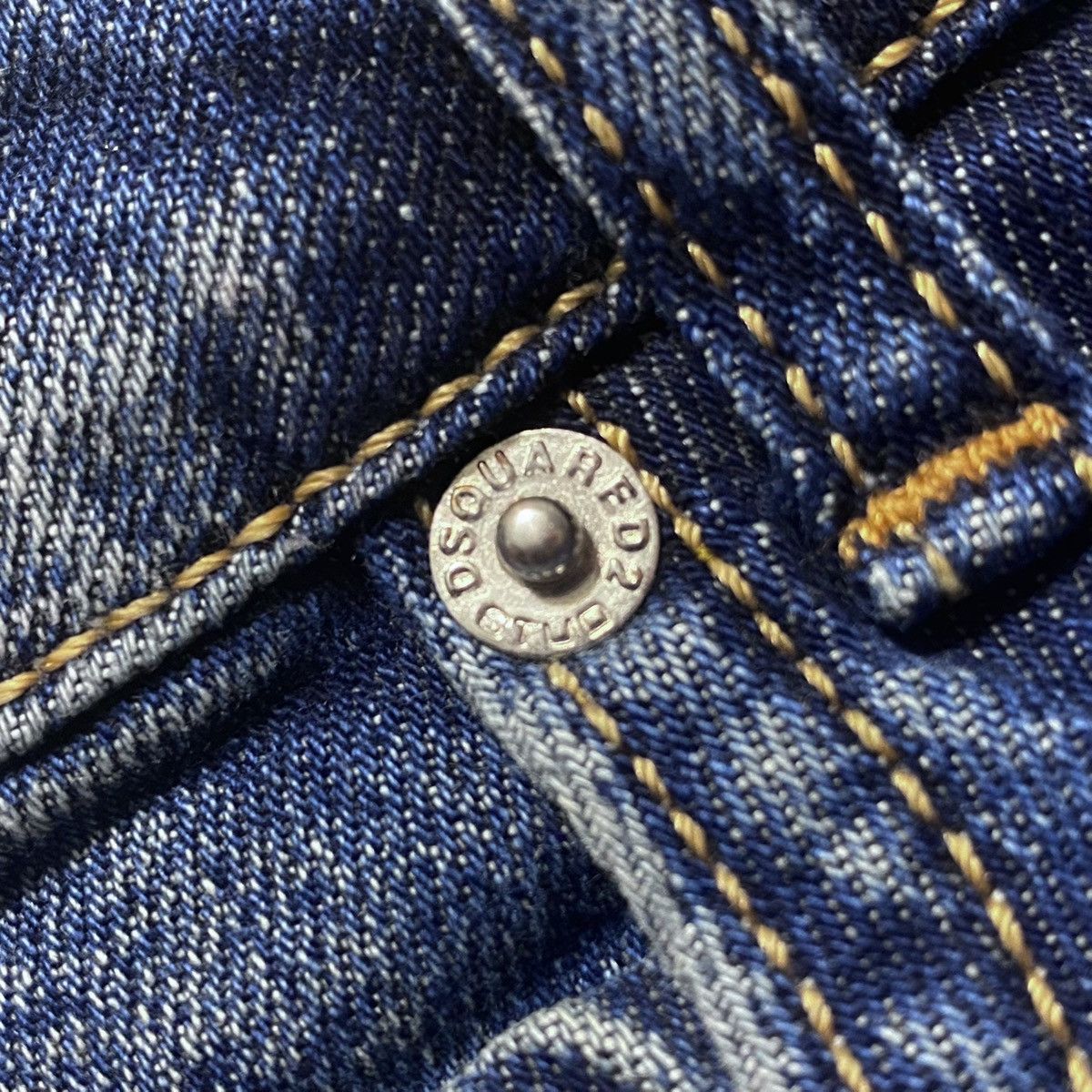 Dsquared2 Dsquared2 Distressed Washed Torn Denim Jeans Big Leather Tag Size US 38 / EU 54 - 19 Thumbnail