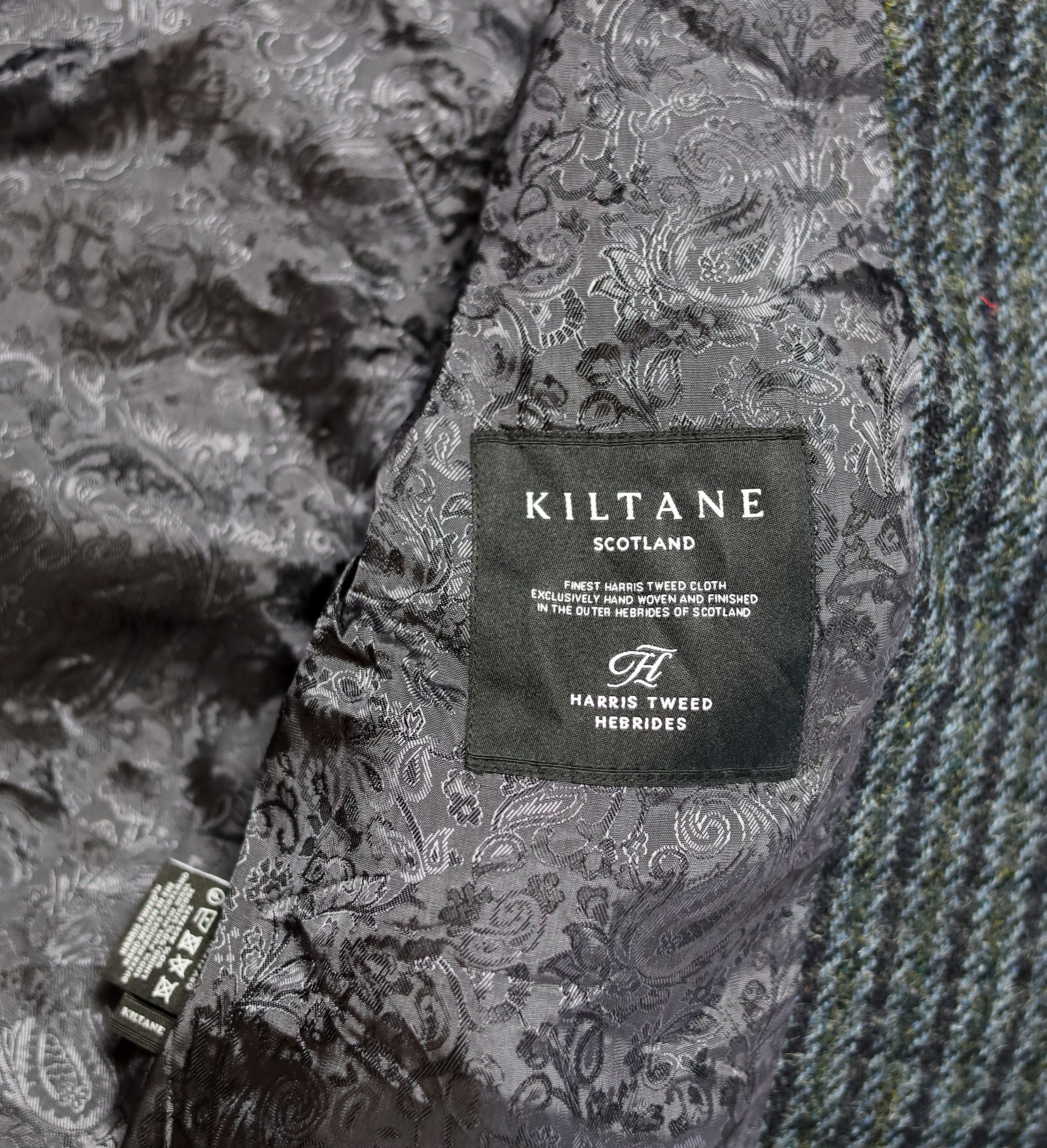 Harris Tweed Men's Kiltane Harris Tweed Bomber Jacket - Dogstooth Size US M / EU 48-50 / 2 - 6 Thumbnail