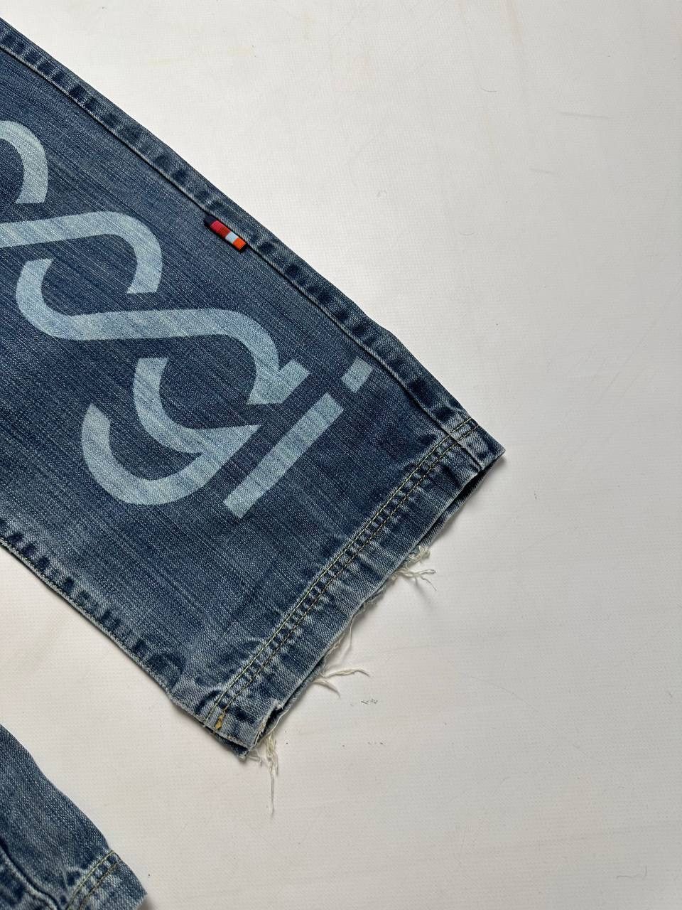 Coogi Vintage 00s COOGI Washed Faded Wide Baggy Jeans Y2K 🔥 Size US 34 / EU 50 - 3 Thumbnail