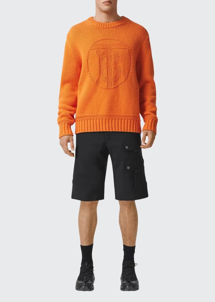 Burberry o1tko10426 TB Jacquard Sweater in Orange Size US L / EU 52-54 / 3 - 1 Preview
