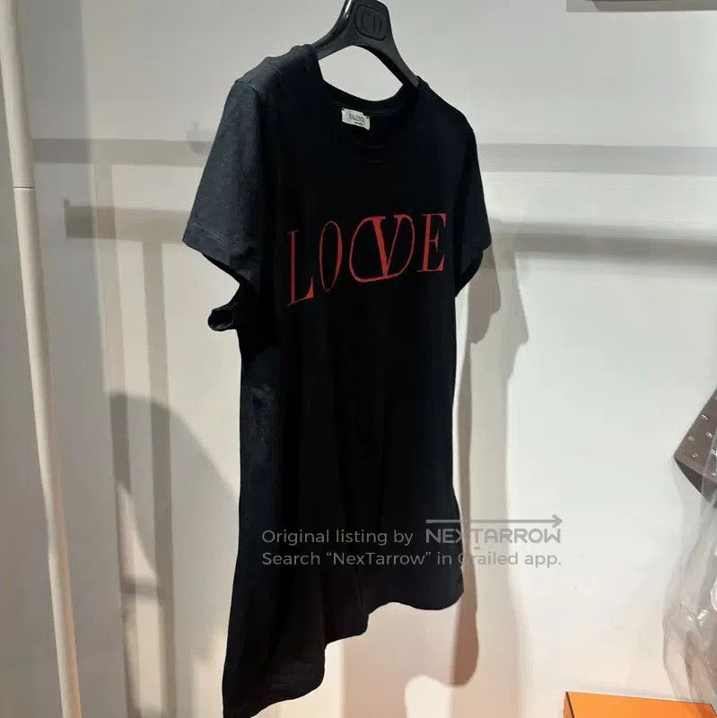 Valentino Valentino Black Cotton T-Shirt with Red Logo . Size M / US 6-8 / IT 42-44 - 8 Thumbnail