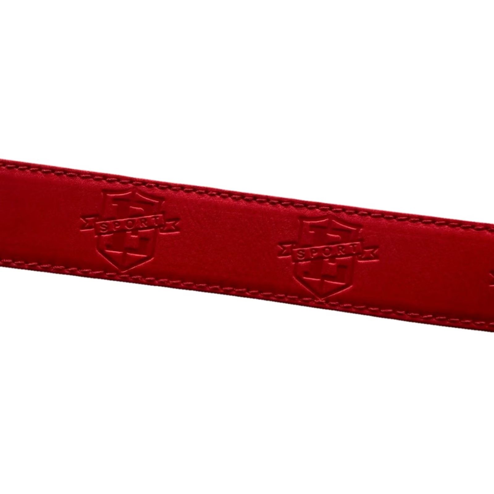 Escada VINTAGE ESCADA Belt Womens S Red Leather Gold Buckle 80s 90s RARE Italy Size ONE SIZE - 5 Thumbnail
