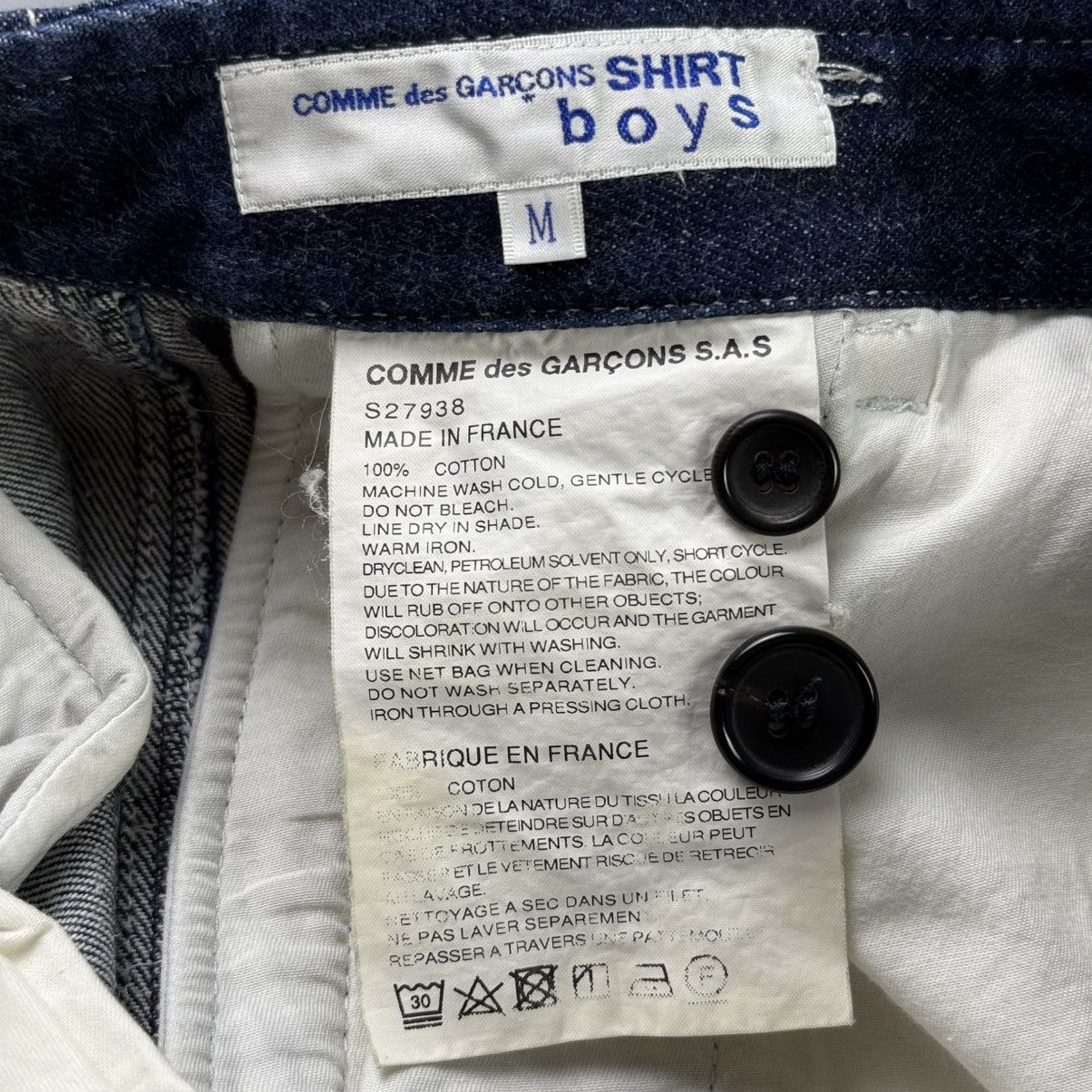 Comme des Garcons SHIRT CDG SHIRT boys - White Stitch Banana Denim Cropped Pants Size US 34 / EU 50 - 7 Thumbnail