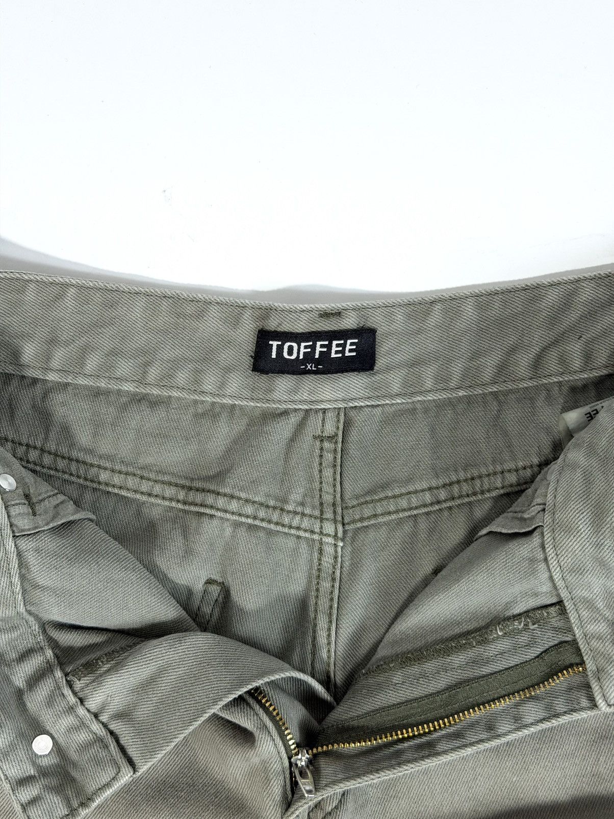 Other Toffee Side Tuck Snap Cotton Wide Pants Size US 34 / EU 50 - 7 Thumbnail