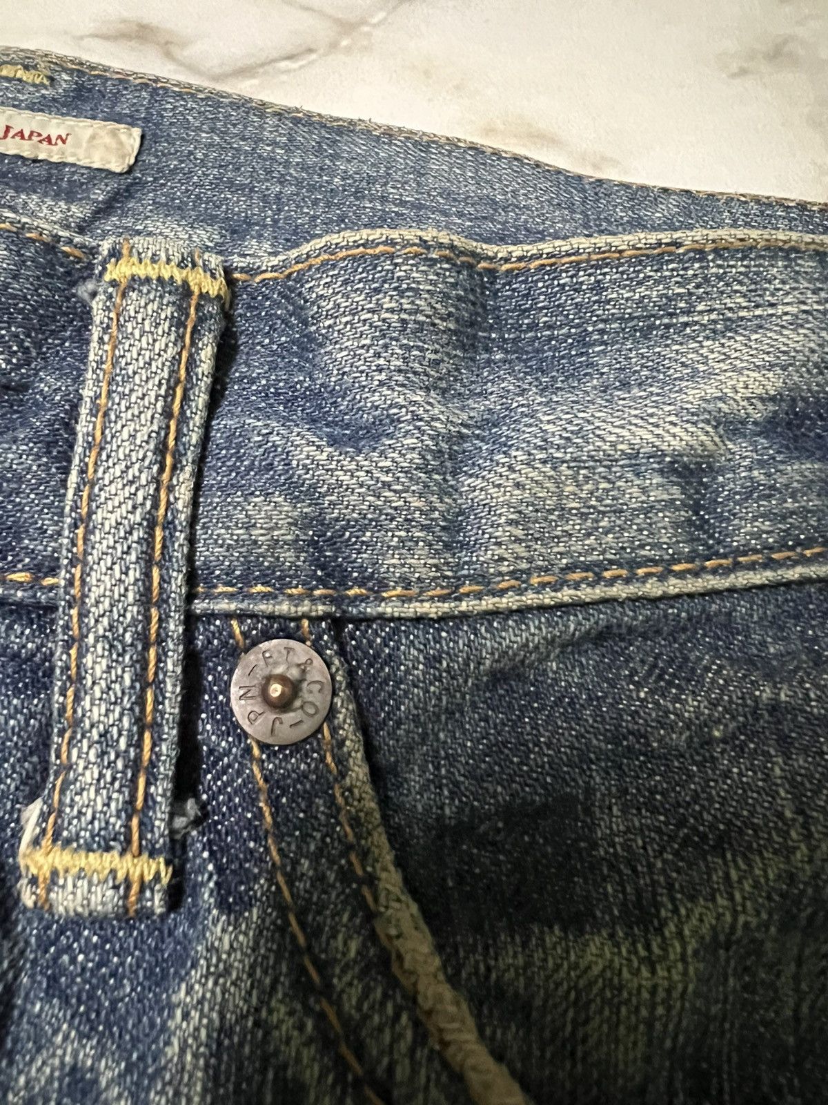 Eternal × If Six Was Nine × Le Grande Bleu (L.G.B.) 💥Vintage 90’s💥Eternal Mud Wash Distress Jeans Size US 30 / EU 46 - 14 Thumbnail