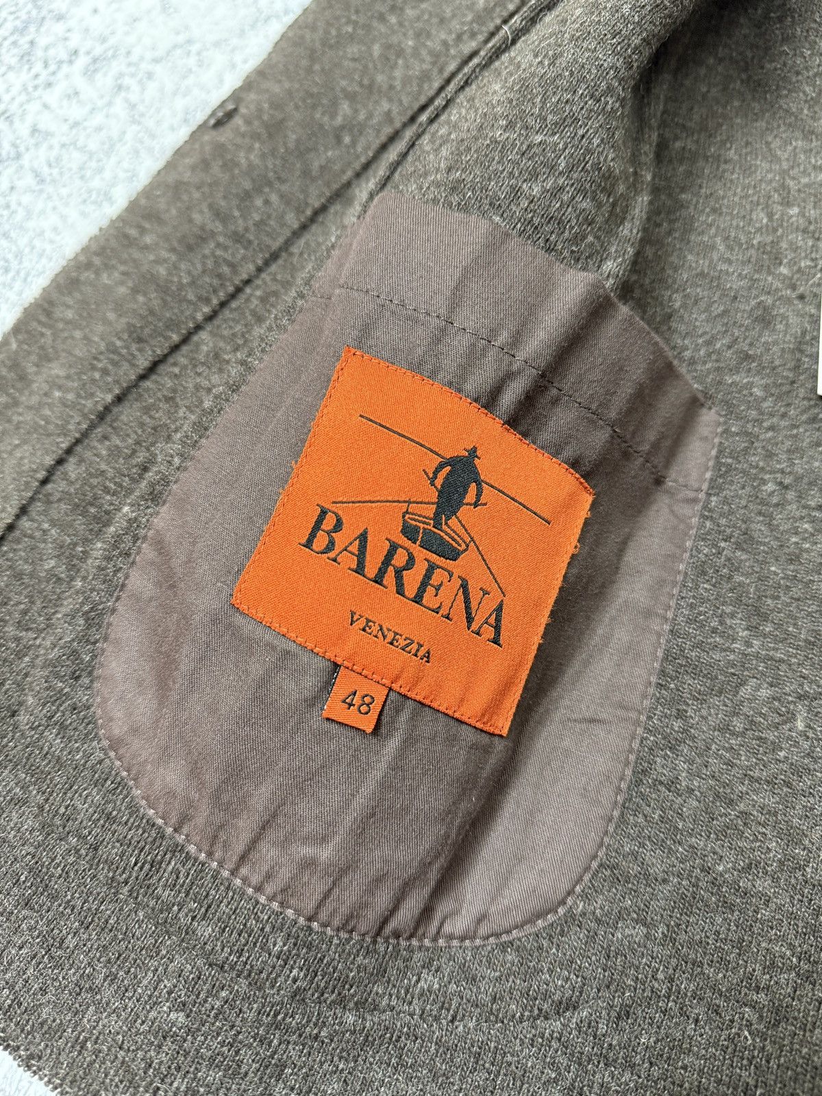 Barena Venezia Barena Venezia Unstructured Wool Knit Jacket Blazer Brown Size 48R - 7 Thumbnail