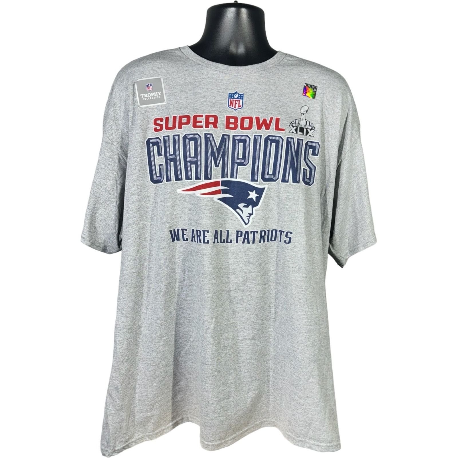 Delta NWT New England Patriots Super Bowl 49 Champions NFL Tee Size US XXL / EU 58 / 5 - 1 Thumbnail