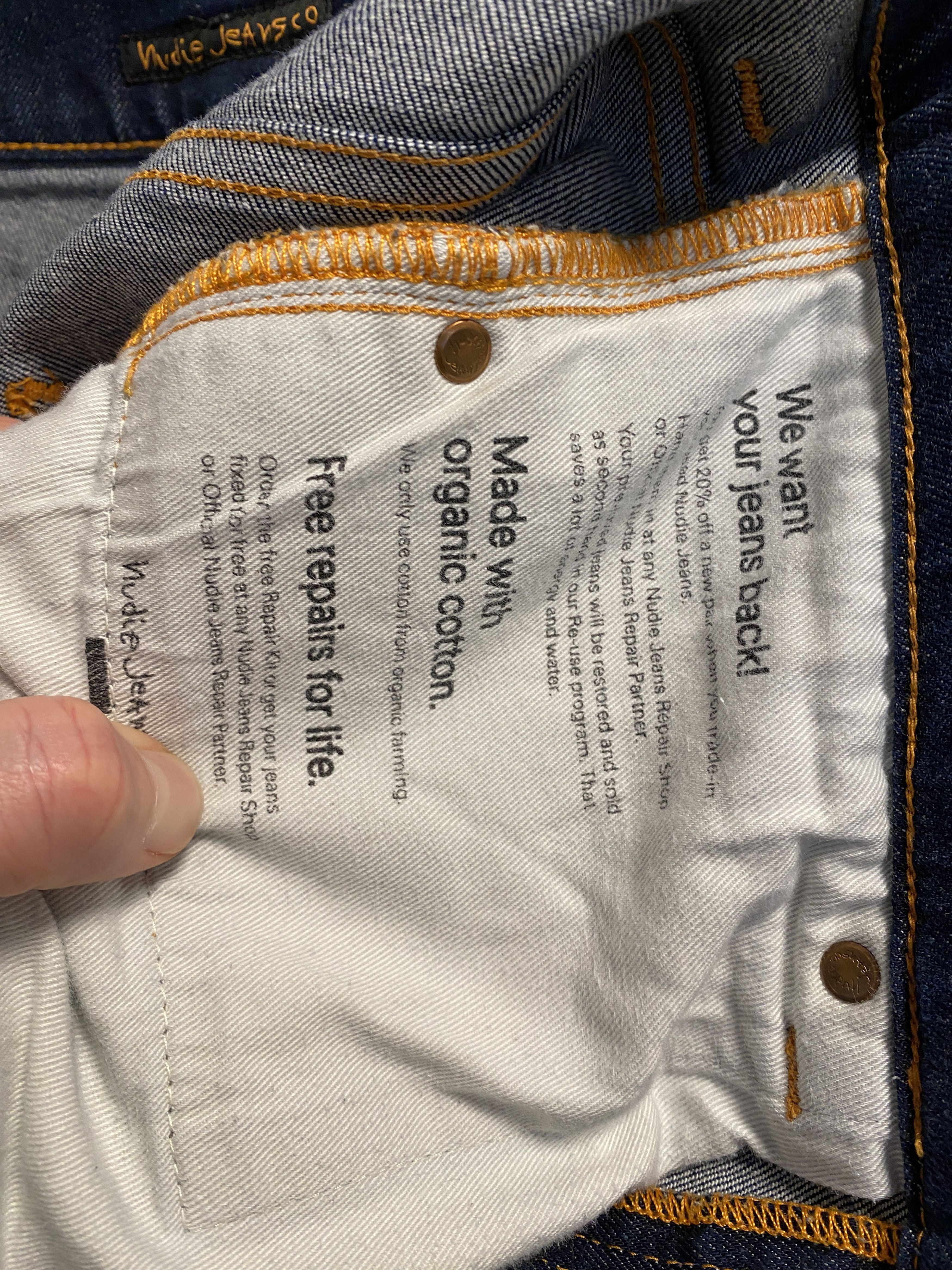 Denime × Nudie Jeans Nudie Jeans Lean Dean Dry 16 Dips denim jeans size W 32 L 30 Size US 32 / EU 48 - 7 Thumbnail