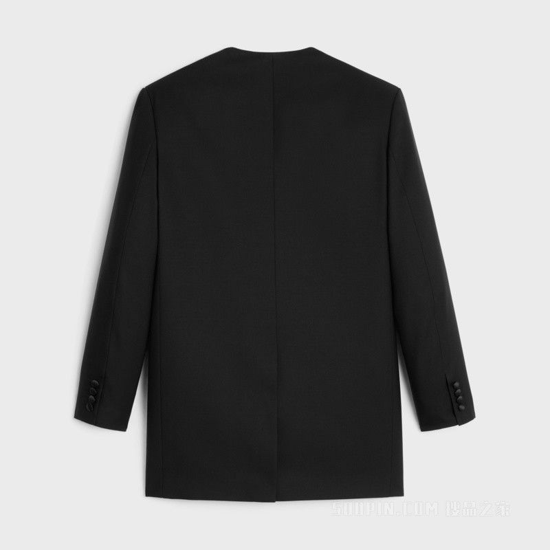 Celine o1bcso1str1025 2V63N891R Boxy Tux Jacket in Black Size US L / EU 52-54 / 3 - 2 Thumbnail