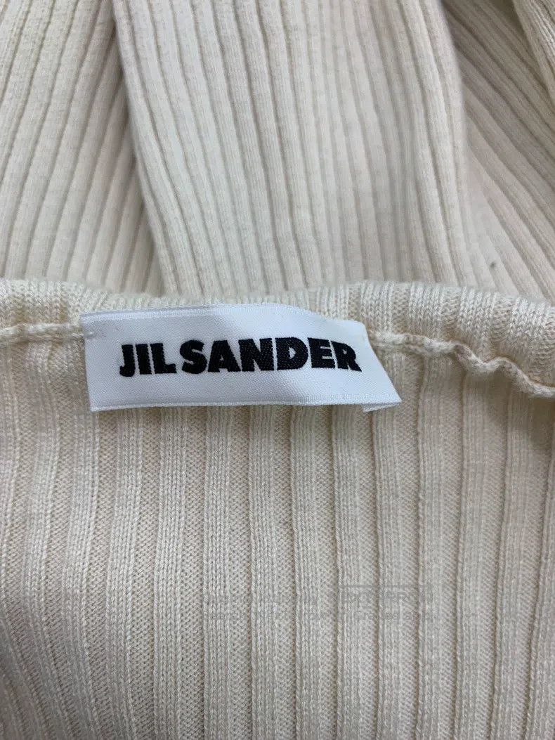 Jil Sander Jil Sander White Show Shawl Navy Neck Knit Cardigan Jacket Size S / US 4 / IT 40 - 4 Thumbnail