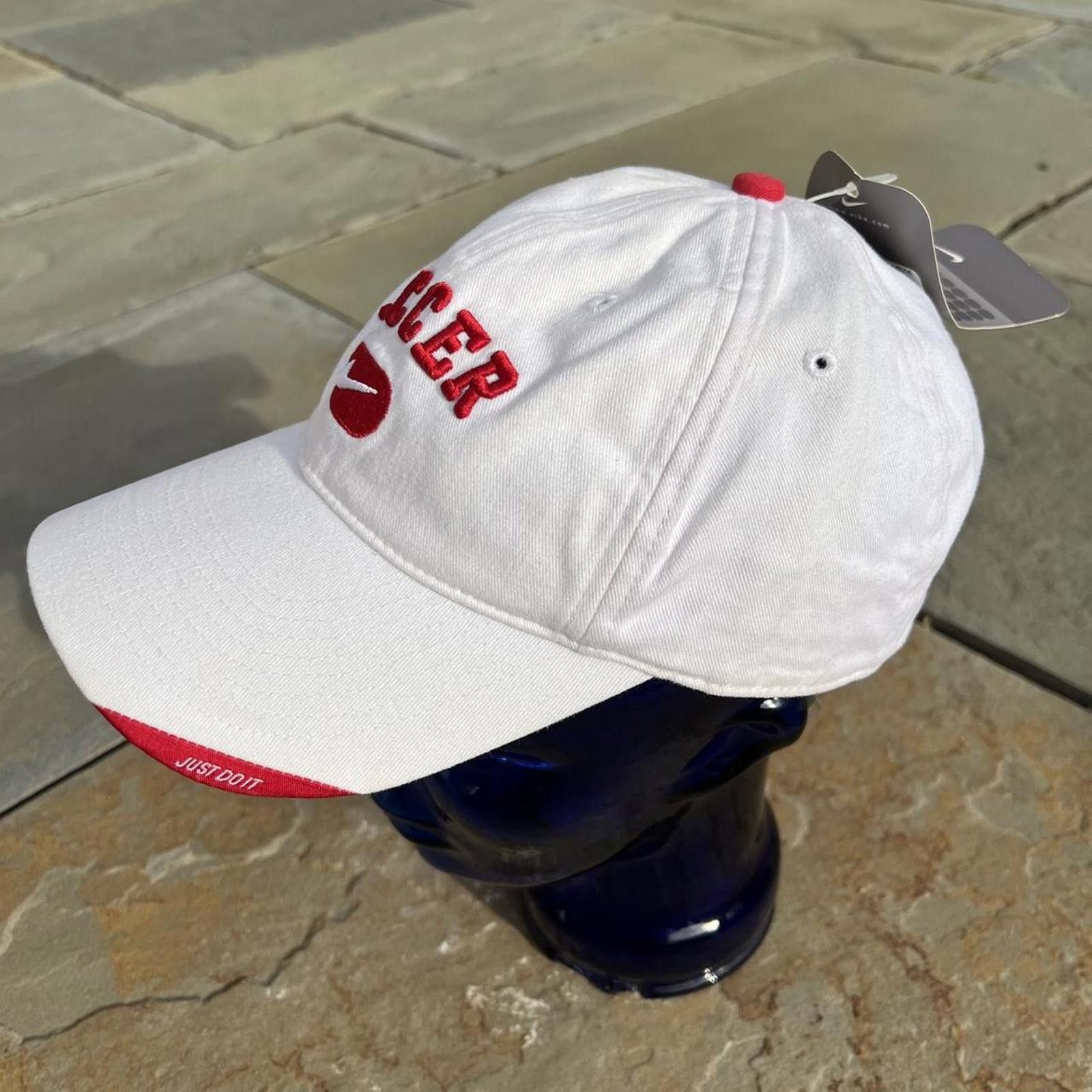 Nike Deadstock NWT Y2K Nike Soccer Strapback Hat Size ONE SIZE - 4 Thumbnail