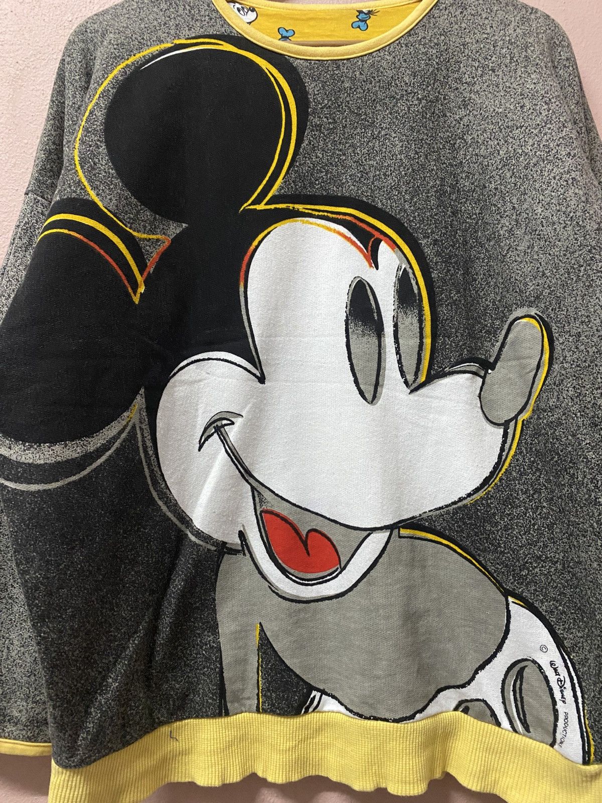 Mickey Unlimited Vintage Mickey Mouse Disney Reversible Fun Padded Yellow Size L / US 10 / IT 46 - 3 Thumbnail