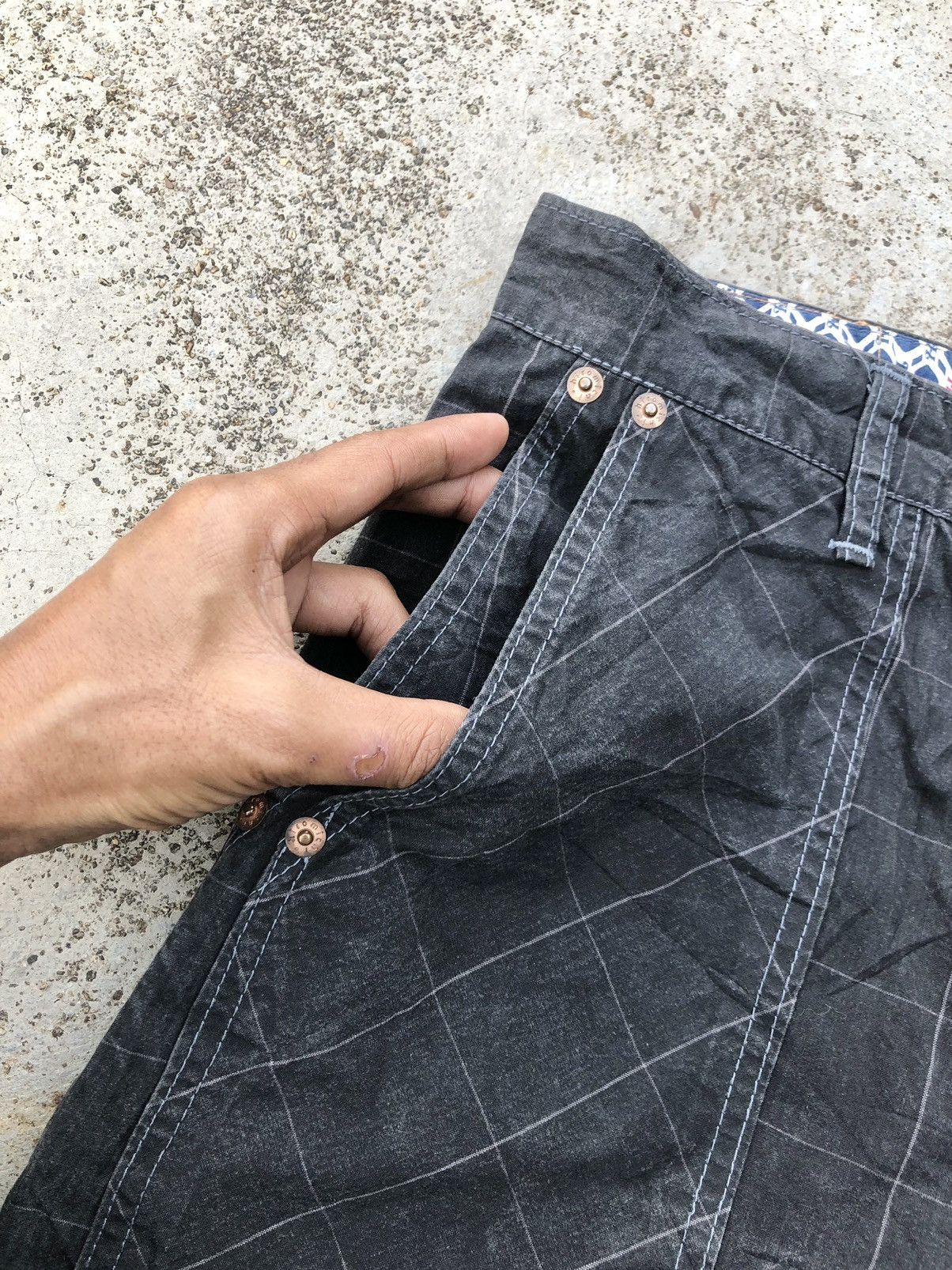 Designer × Japanese Brand HIROMICHI NAKANO FADED BLACK 3 QUARTER PANT Size US 28 / EU 44 - 2 Thumbnail