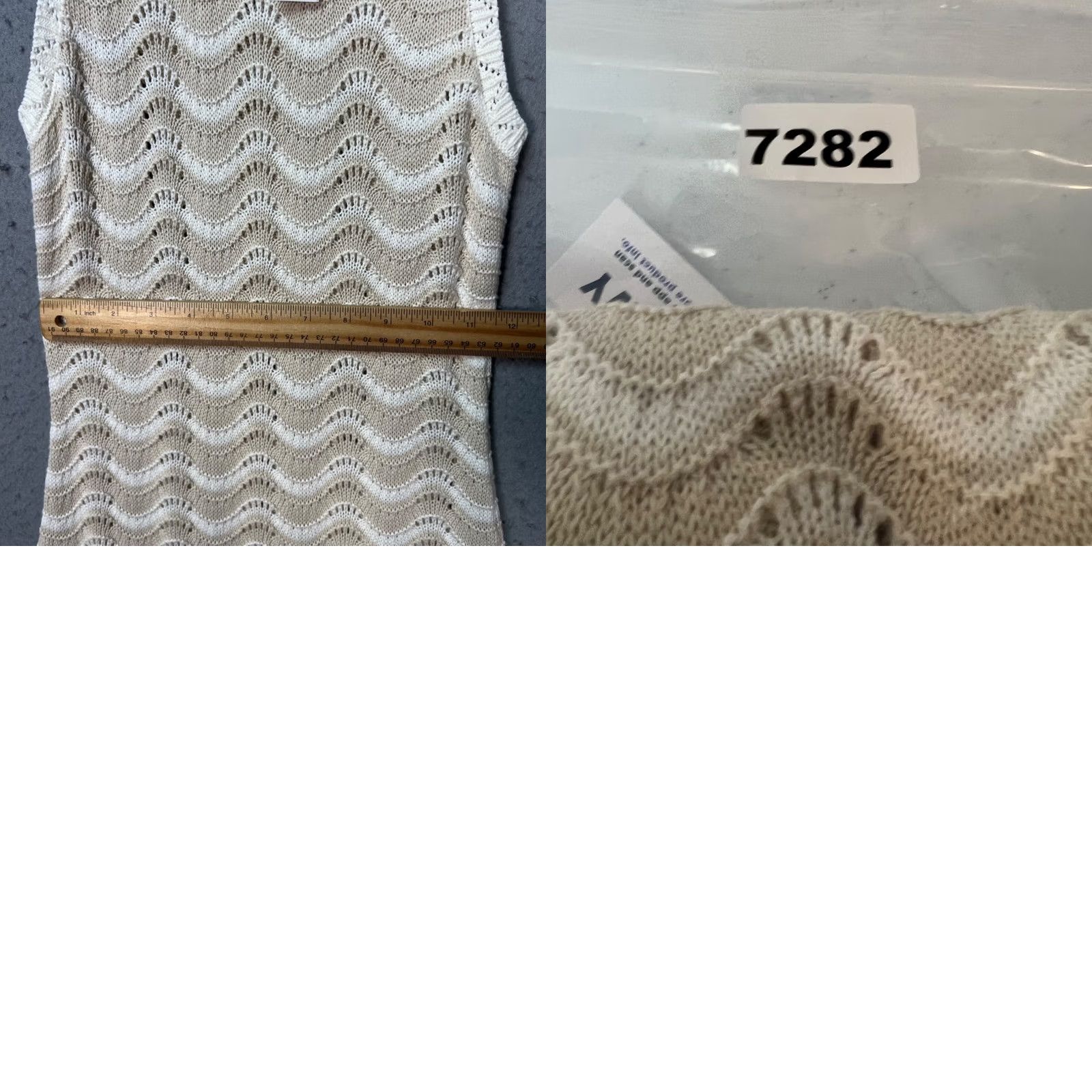 Old Navy Old Navy Ivory Crochet Midi Dress Sleeveless 100% Cotton Womens Small Crew Neck Casual Slip Dress Tank Dress Size S / US 4 / IT 40 - 8 Thumbnail