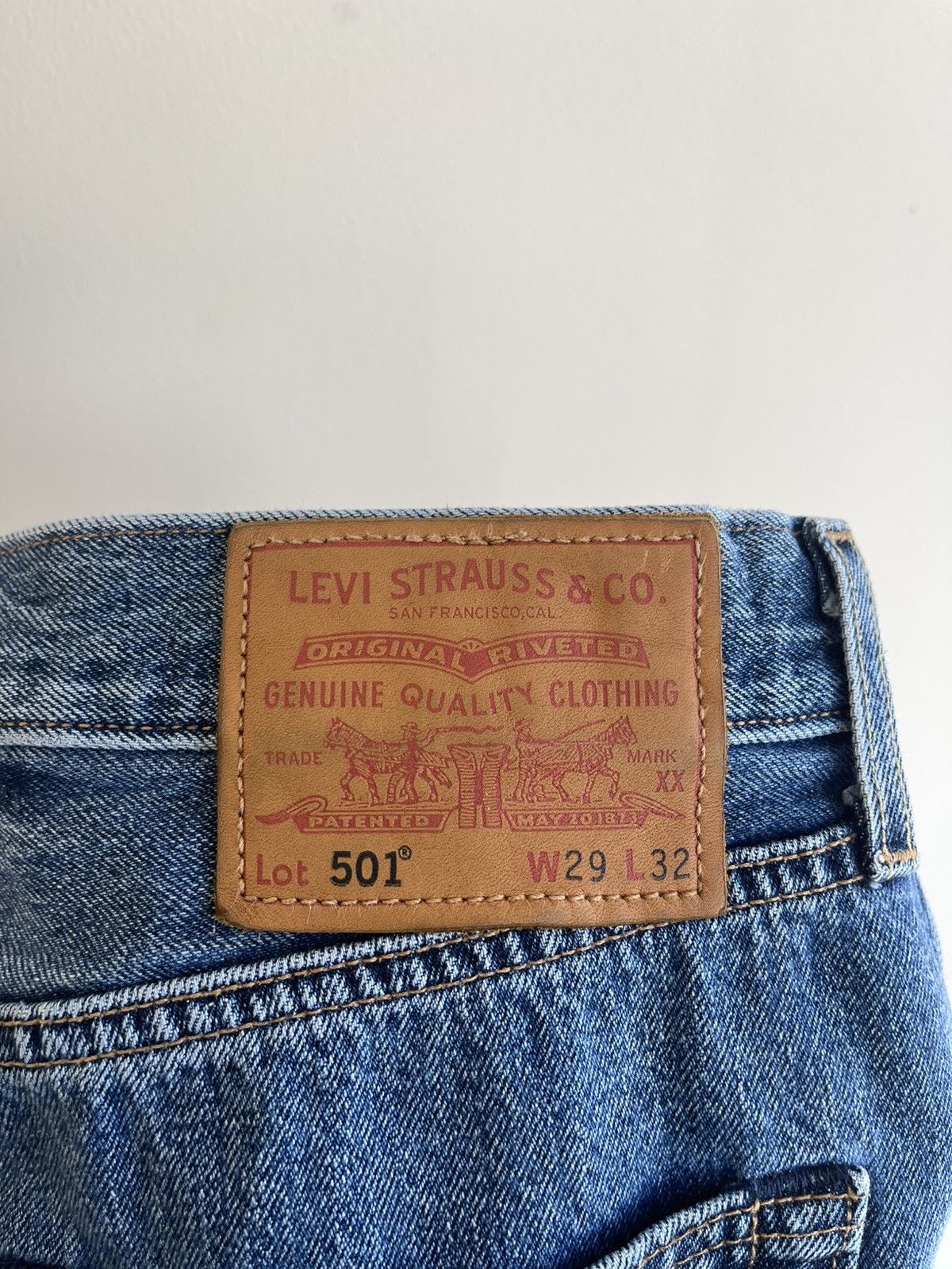 Levi's Premium 501 145 Anniversary Straight Regular Fit Denim Jeans Size US 29 - 9 Thumbnail