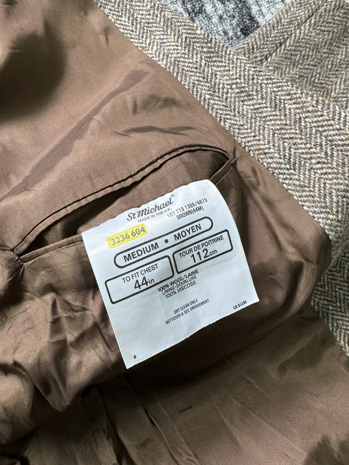 Harris Tweed × Vintage Vintage Harris Tweed Blazer Jacket Wool Premium Size 44R - 8 Thumbnail