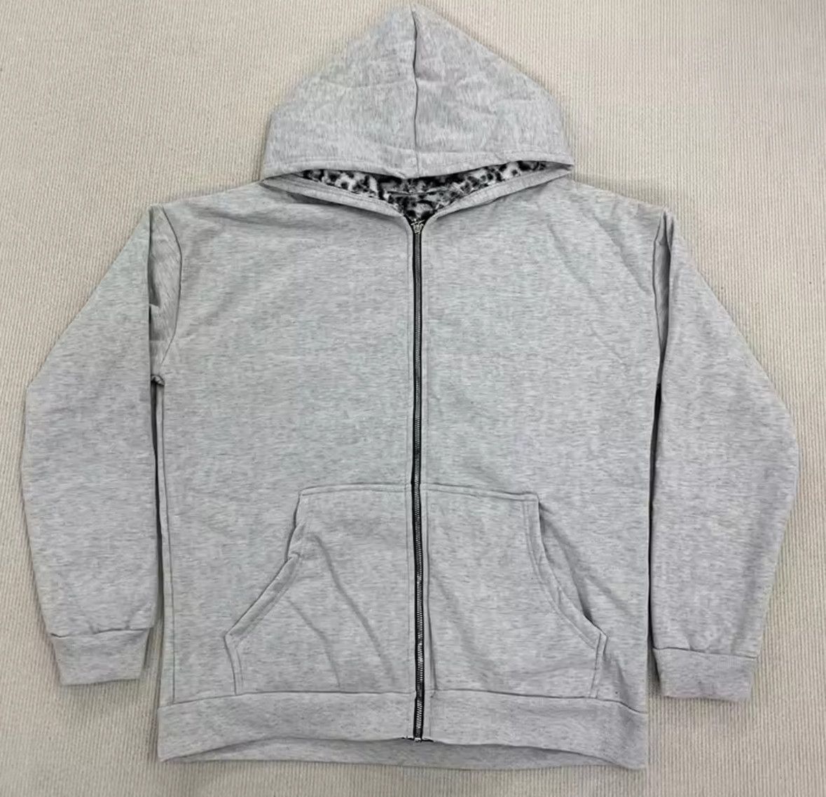 Other Fashion Y2K Retro Ins Leopard Double Sided Cross Zip Hoodies Size US XXL / EU 58 / 5 - 3 Thumbnail