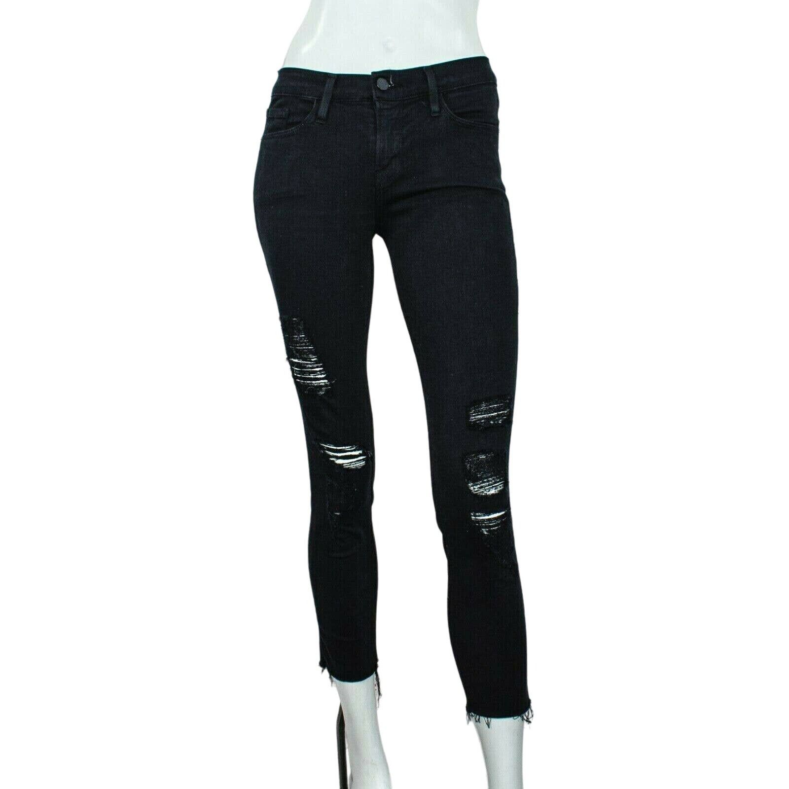 Frame FRAME Denim Women's Le Skinny De Jeanne Jeans Ripped Size 26" / US 2 / IT 38 - 1 Thumbnail