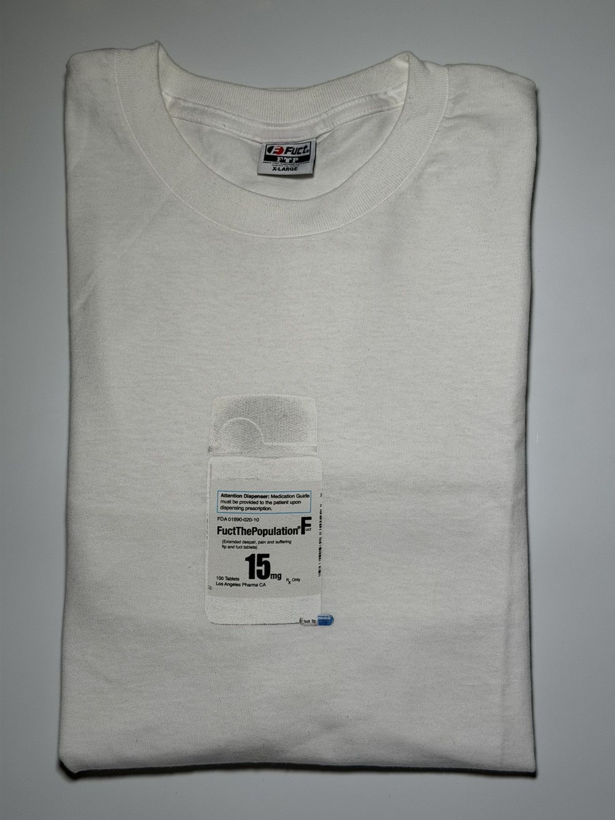 FUCT × Fuck The Population FTP x FUCT Pill Bottle Tee White XL Size US XL / EU 56 / 4 - 1 Preview