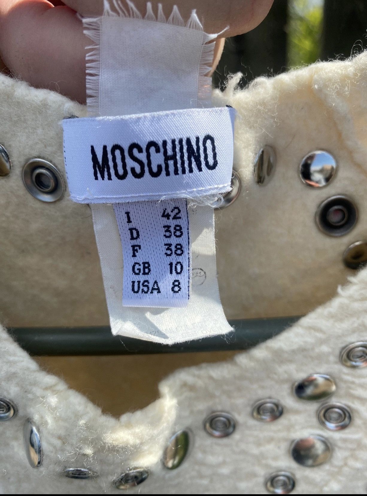Moschino Vintage Moschino Wool Dress with Metal Studs – Size 42 Size M / US 6-8 / IT 42-44 - 3 Thumbnail