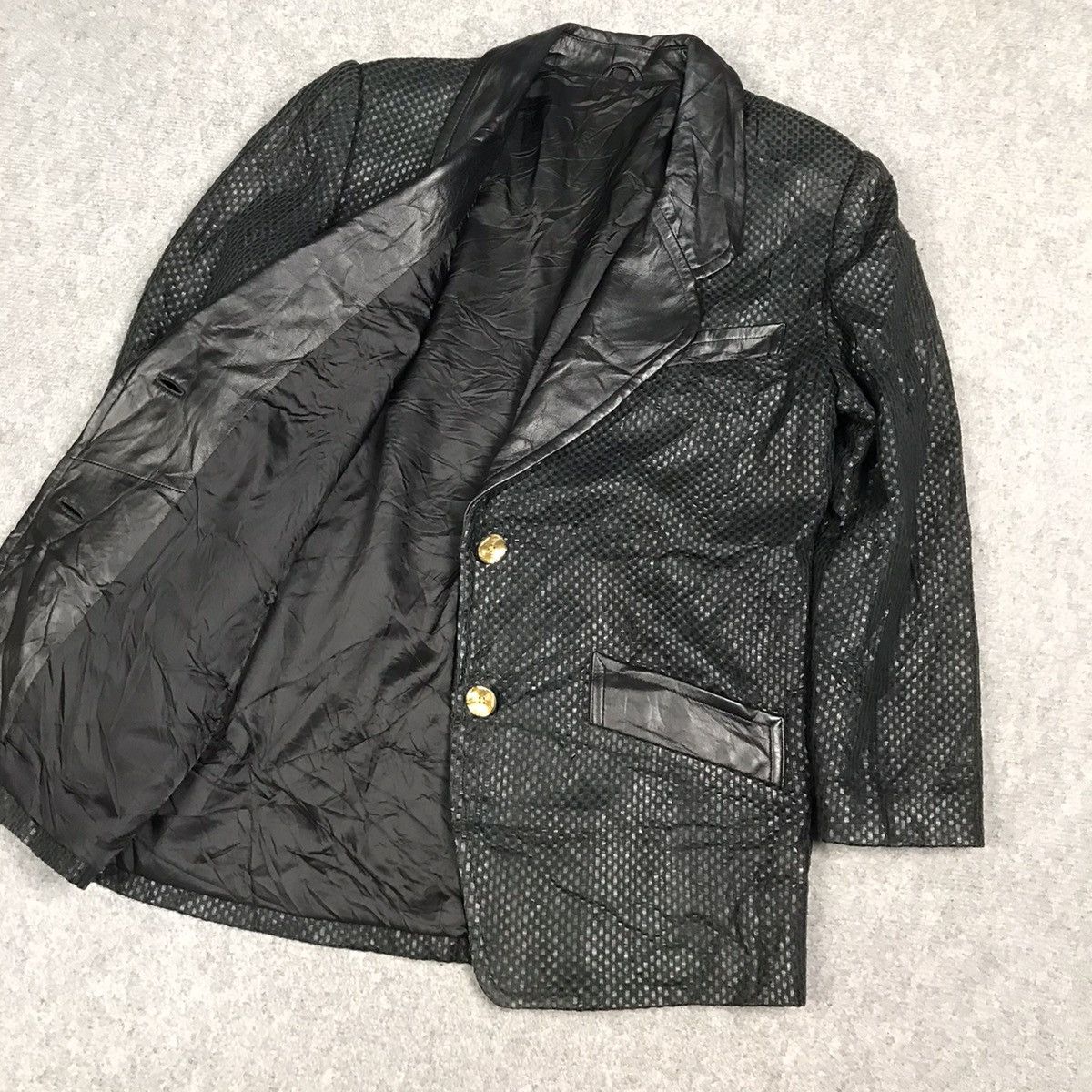 If Six Was Nine × Japanese Brand LEATHER BLAZER COAT JAPAN DESIGN Size US S / EU 44-46 / 1 - 10 Thumbnail