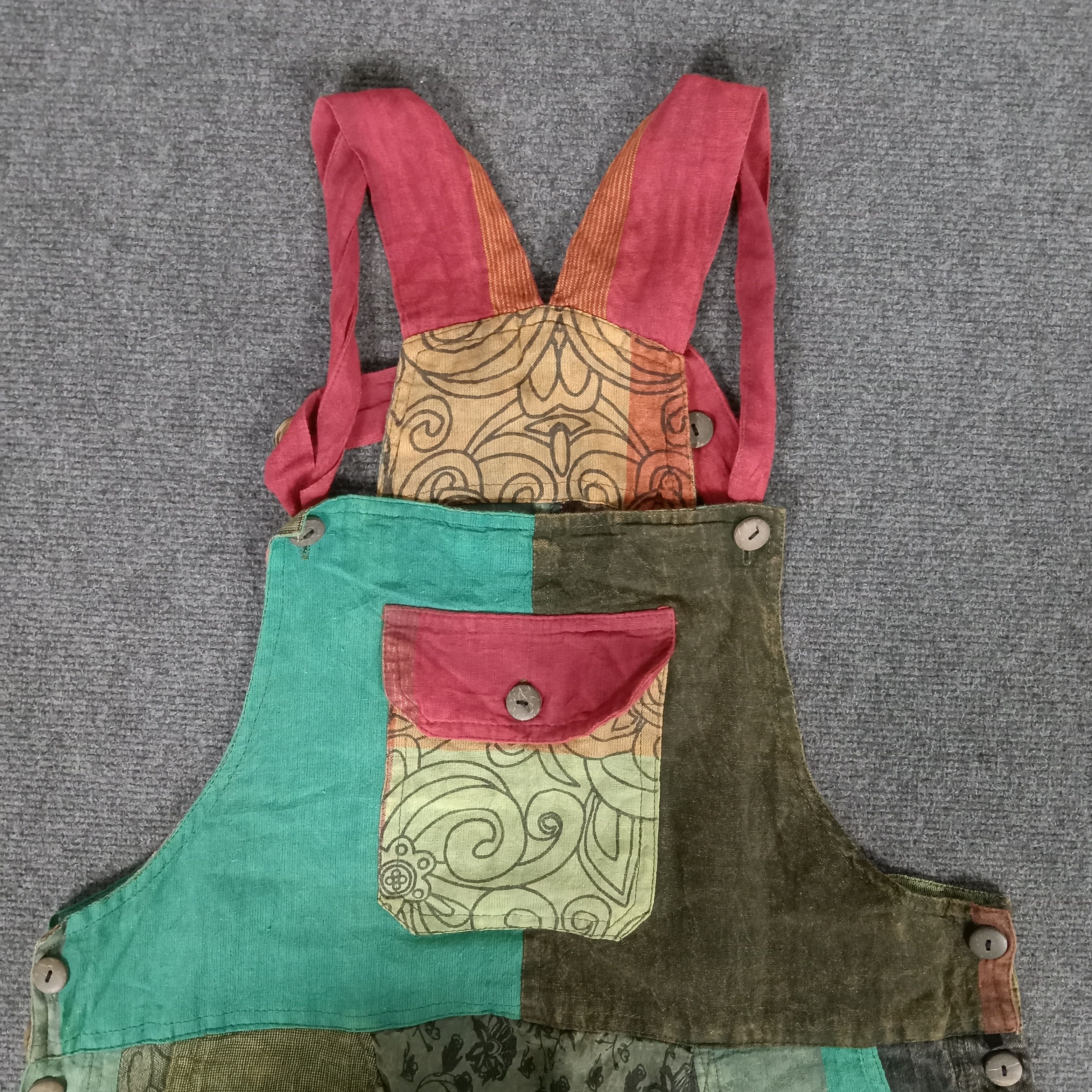 Gypsy × Japanese Brand × Vintage Hippie Patches Art Japanese Style Overall Size US 28 / EU 44 - 3 Thumbnail