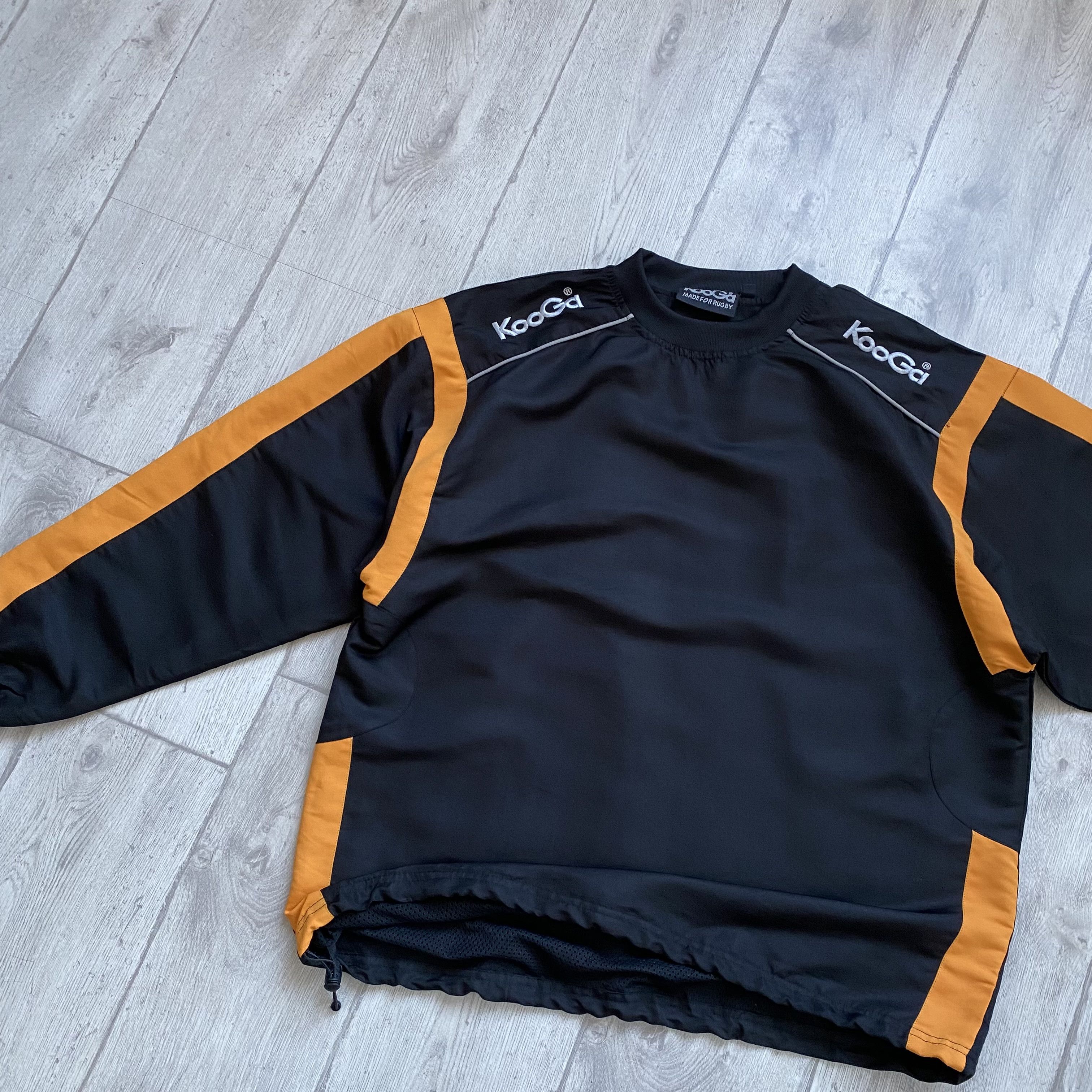 Nike 🏈Drill Vintage Nylon Sweatshirt Kooga Rygbu training jersey Size US M / EU 48-50 / 2 - 8 Thumbnail