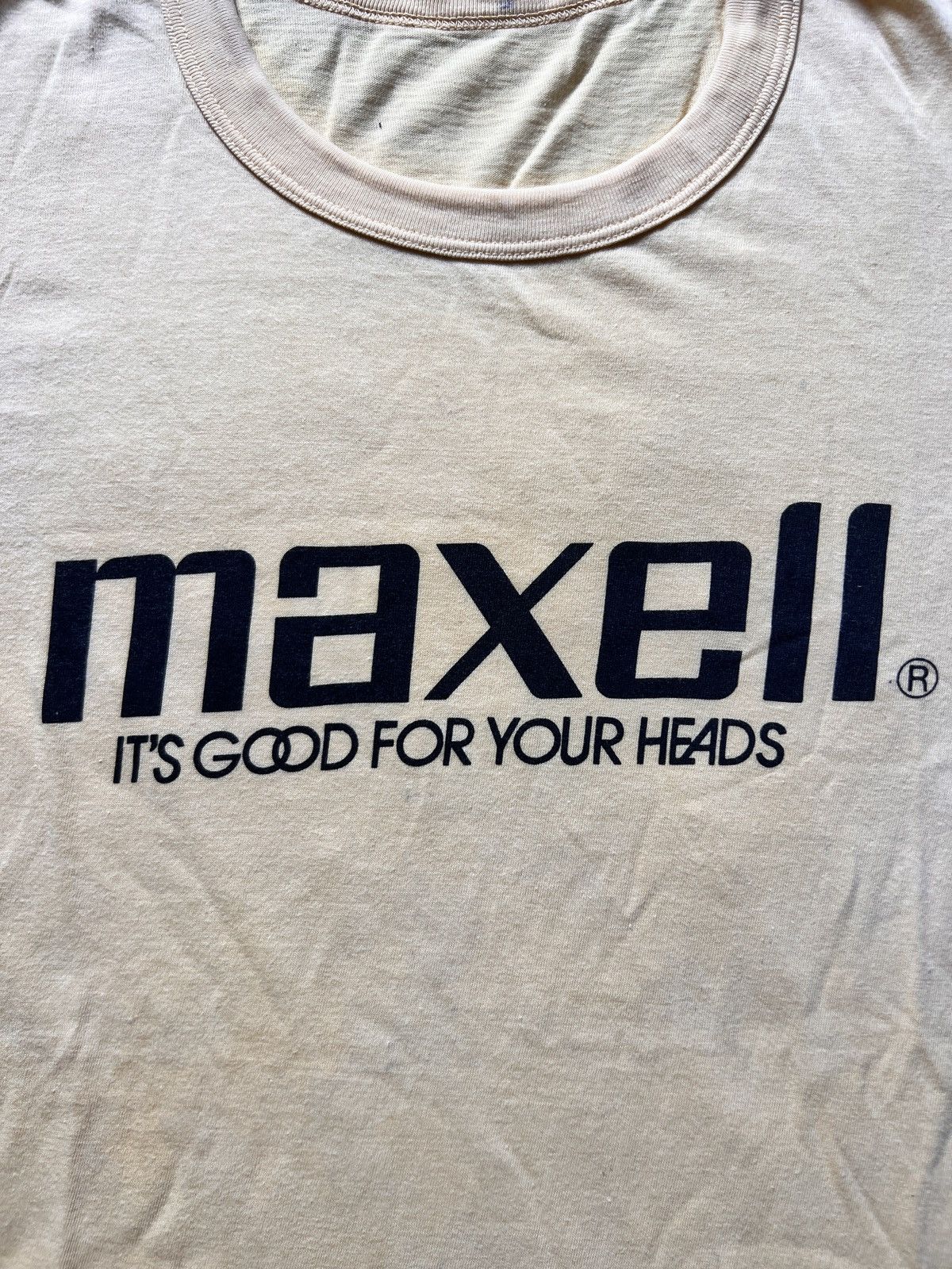 Band Tees × Grailed × Vintage 80s Maxell Promo Tshirt Size US M / EU 48-50 / 2 - 4 Thumbnail