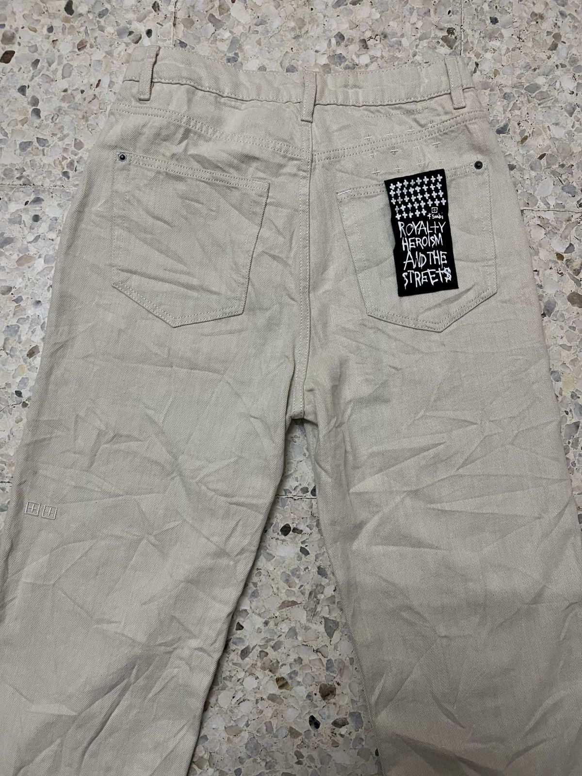 Ksubi Ksubi “Royalty Heroism and The Streets” Beige Jeans Size US 28 / EU 44 - 2 Thumbnail