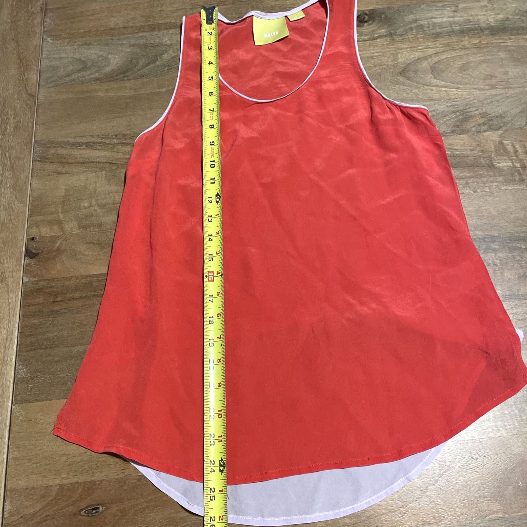 Vintage Maeve Blouse Womens Size 2 Red Silk Sleeveless Scoop Neck Pullover Casual Party/Cocktail Travel Undefined Size XS / US 0-2 / IT 36-38 - 6 Thumbnail
