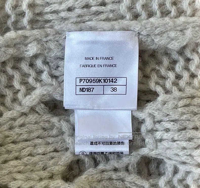 Chanel Chanel Checkerboard alpaca wool knitted sweater Size XS / US 0-2 / IT 36-38 - 6 Thumbnail