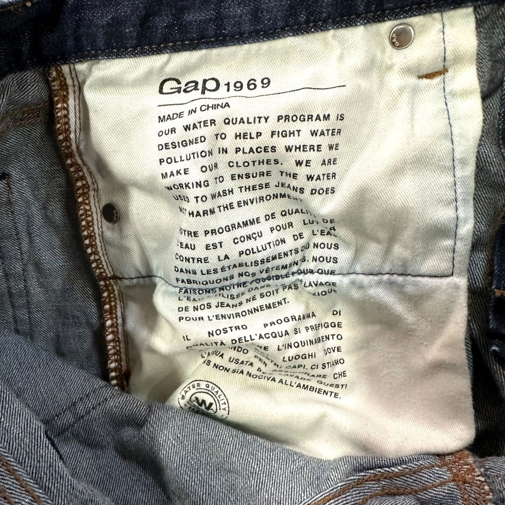 Gap Gap 1969 Jeans Men’s 34x34 Blue Denim Stretch Regular Slim Fit 5-Pocket Denim Pants Jeans Blue Men’s Jeans Size US 34 / EU 50 - 4 Thumbnail