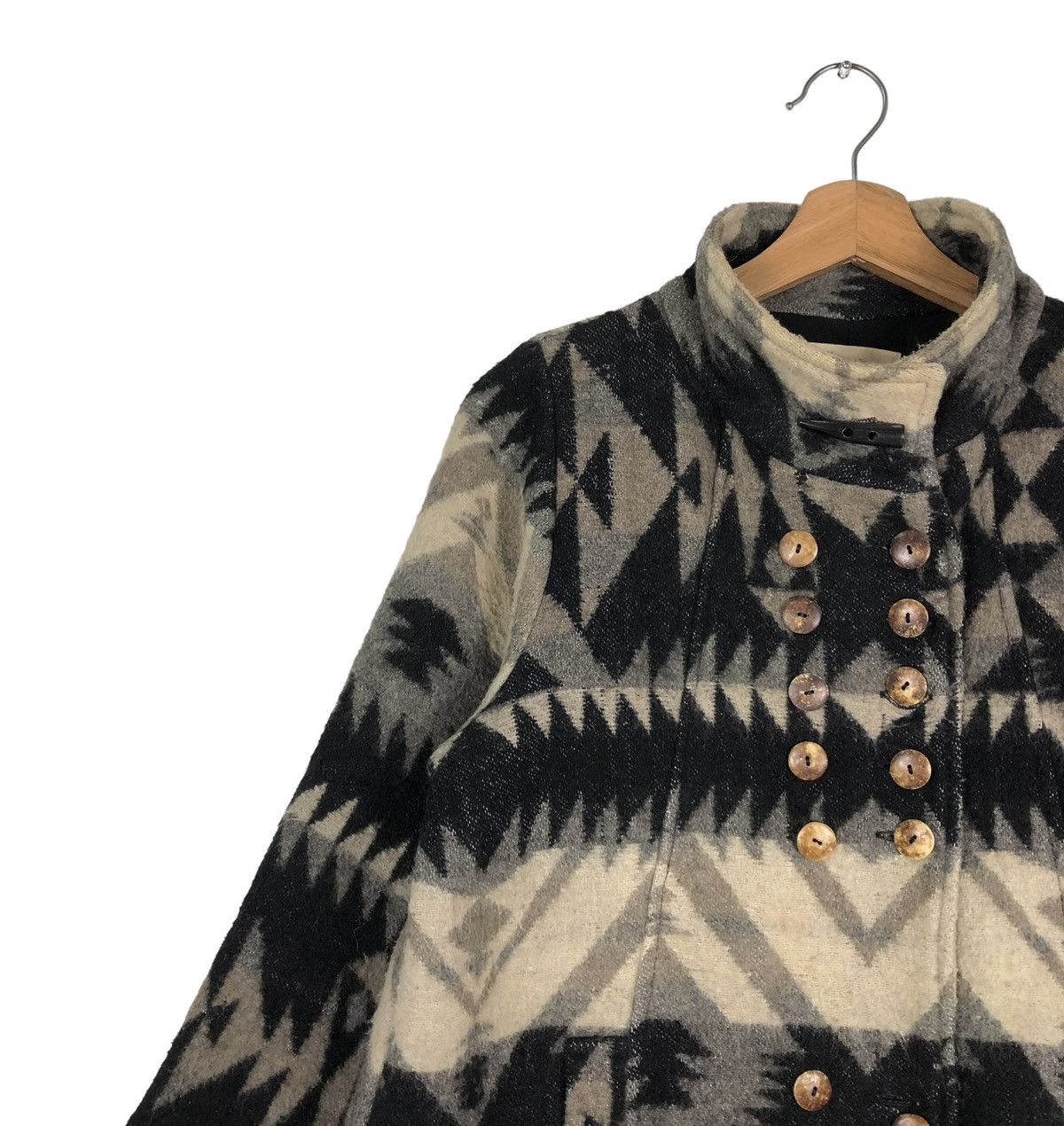 Japanese Brand 🔥VINTAGE WOOL BUTTON JACKET ANISHA JAPAN NAVAJO NATIVE Size US M / EU 48-50 / 2 - 7 Thumbnail