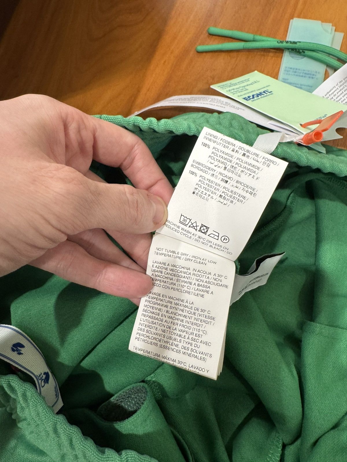 Off-White Off-White Green Eco Track Pants Size US 36 / EU 52 - 23 Thumbnail