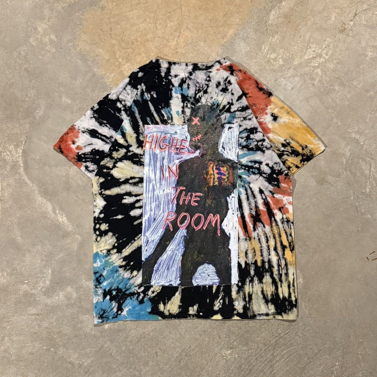 Travis Scott Travis Scott Highest In The Room Tie Dye Rap Tee Size US L / EU 52-54 / 3 - 1 Thumbnail