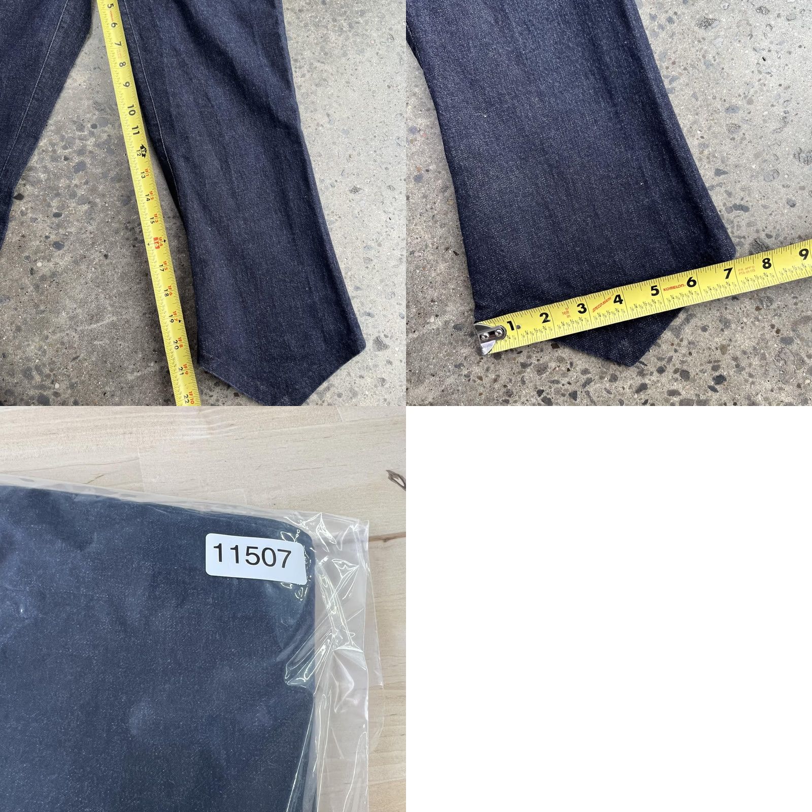 Denime Ecko Red Jeans Womens 11 Dark Wash Blue Denim Low Rise Bootcut Stretch Jeans Size 32" / US 10 / IT 46 - 9 Thumbnail