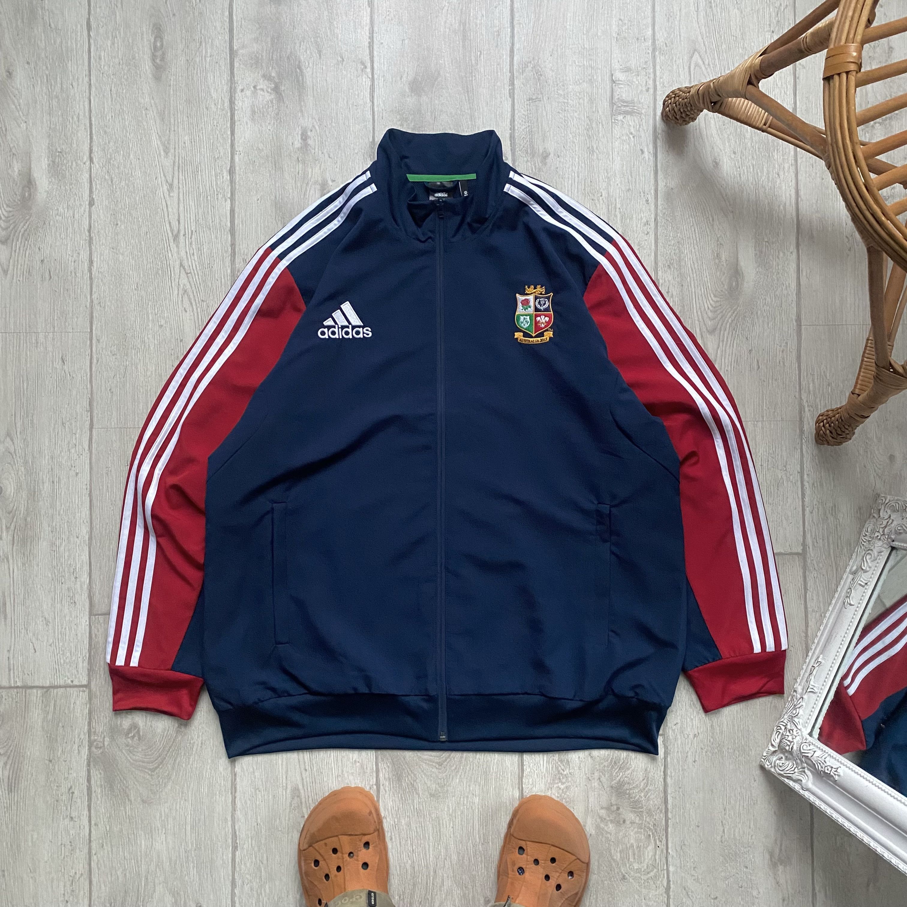 Adidas 🏈 Vintage Adidas Nylon England Rugby jersey Jacket Drill Size US XL / EU 56 / 4 - 1 Thumbnail