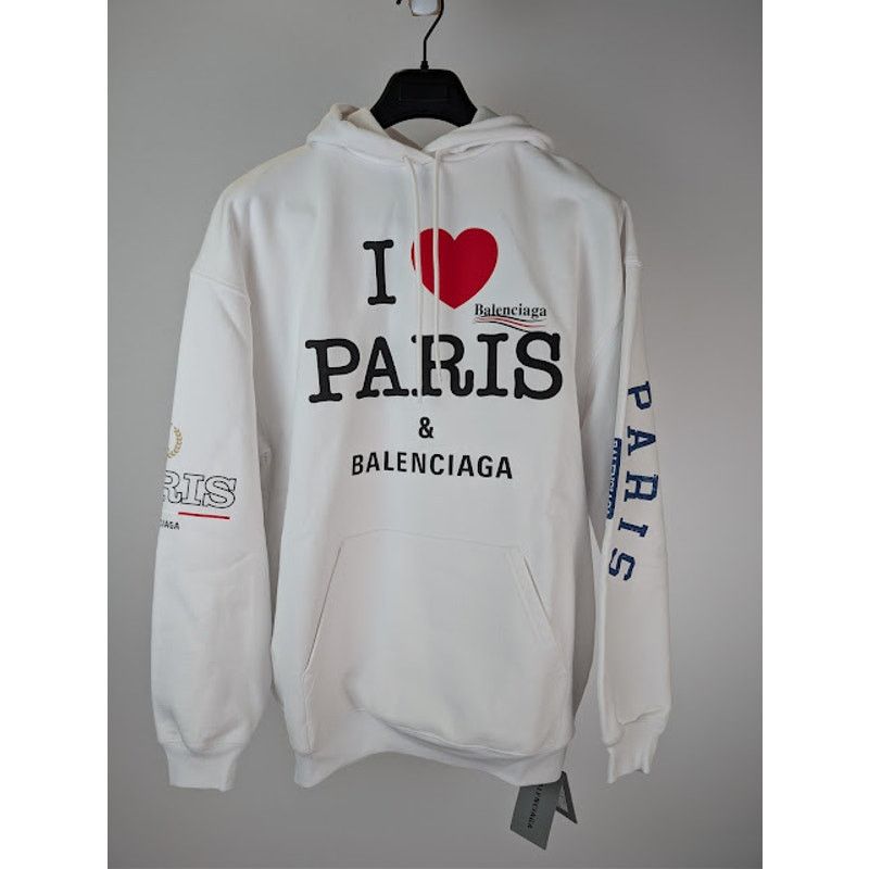 Balenciaga o1rshd1 I ❤️ Paris & Balenciaga Political Campaign Hoodie Size US XS / EU 42 / 0 - 8 Thumbnail